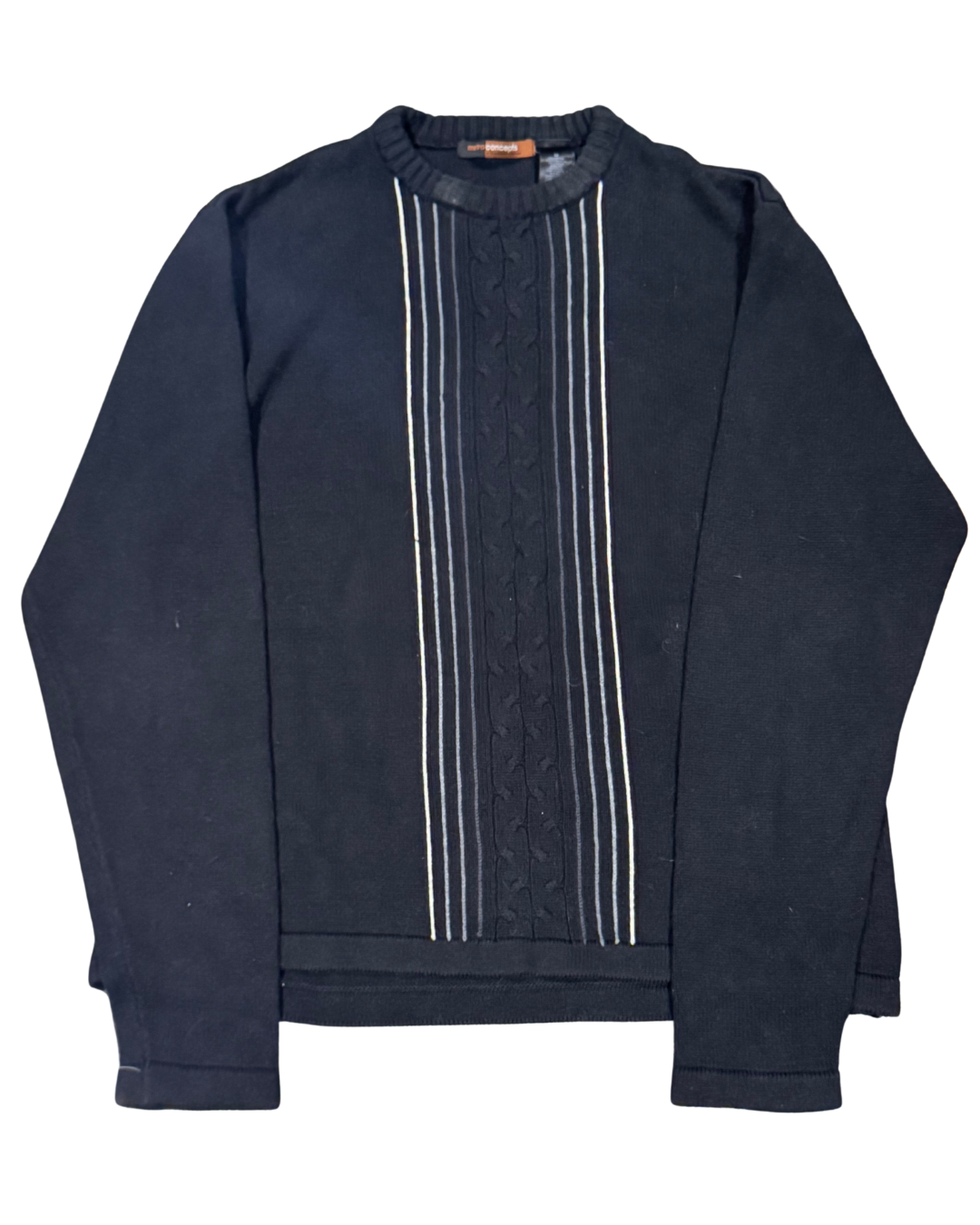 Classic Black Stripe Sweater Size - M