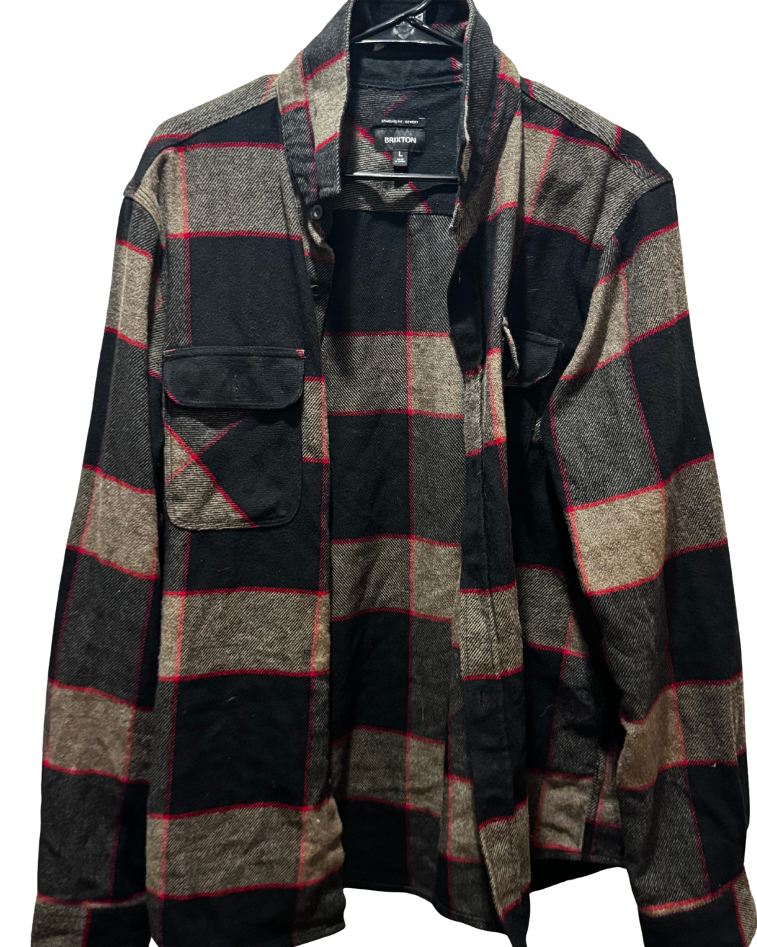 Men's Classic Plaid Flannel Shirt Size - L