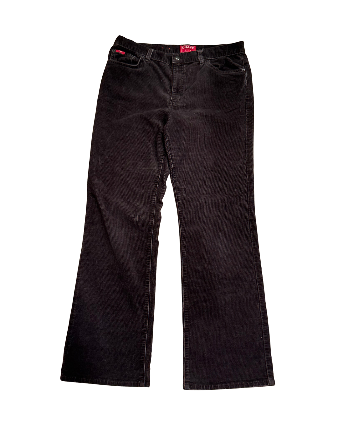 Classic Black Corduroy Flare Pants Size - 10