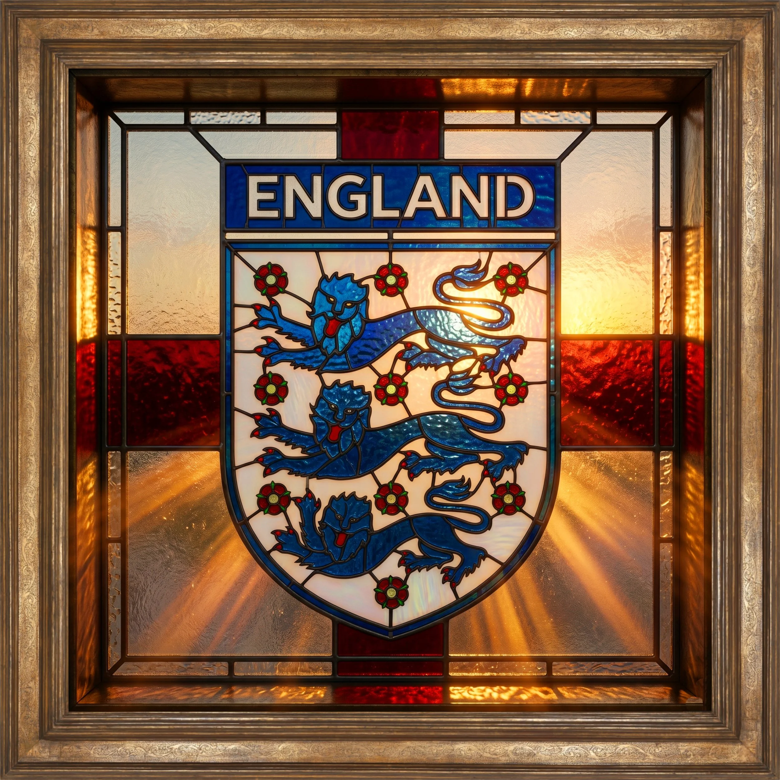 England stained glass design