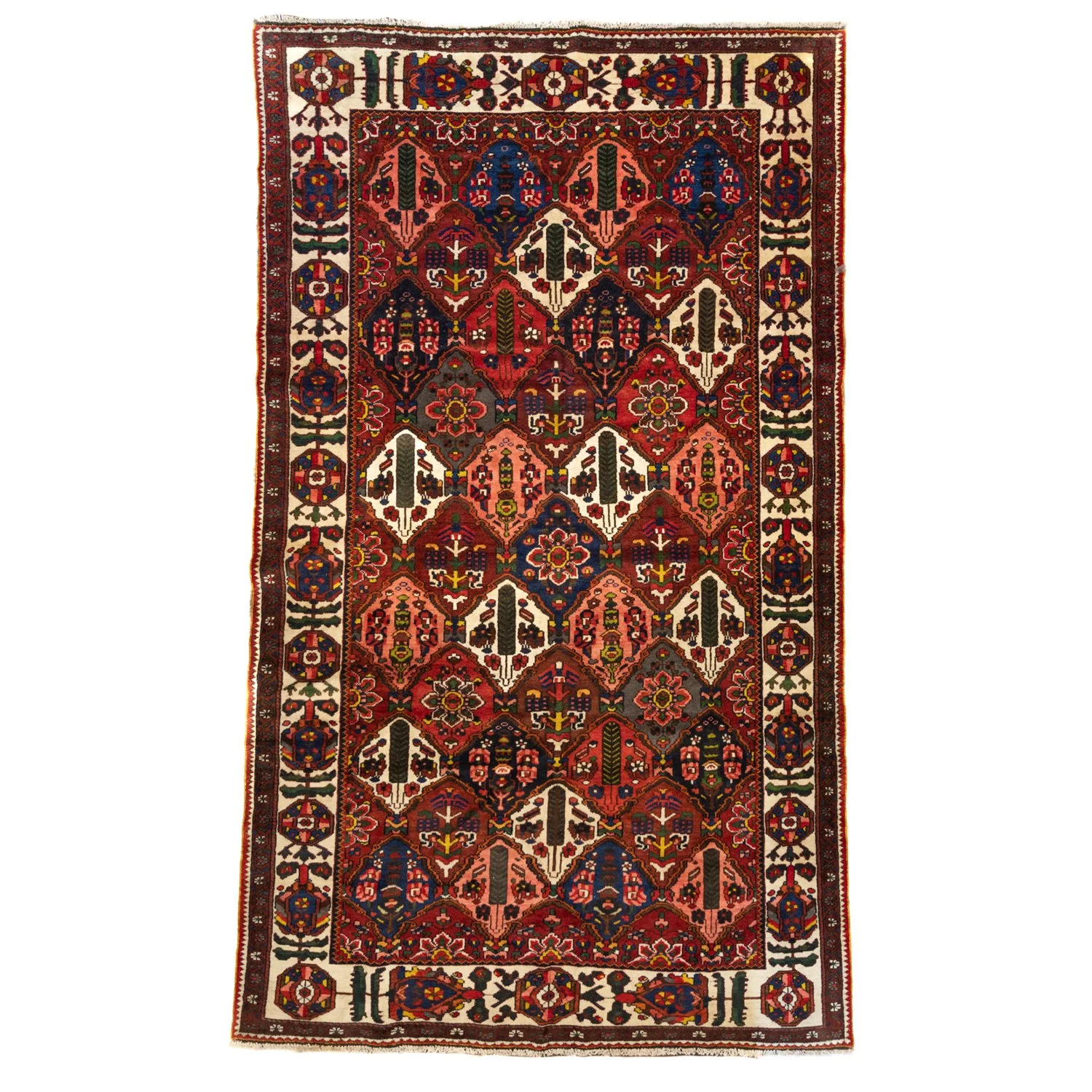 Bakhtiari Garden Rug – 350 × 220 cm