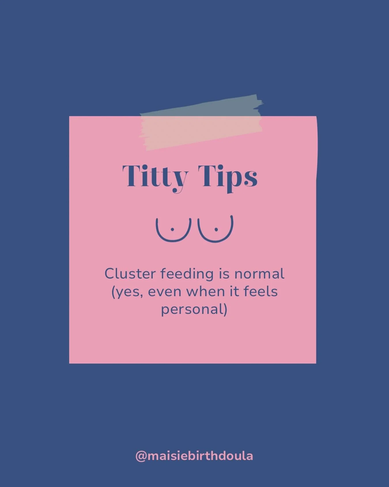 🍒Titty Tips 🍒

Baby wanting to feed constantly (especially in the evening) does not automatically mean low supply. Frequent feeding is normal newborn behaviour and helps support milk production.

Sometimes the plan is simple: feed baby, drink water