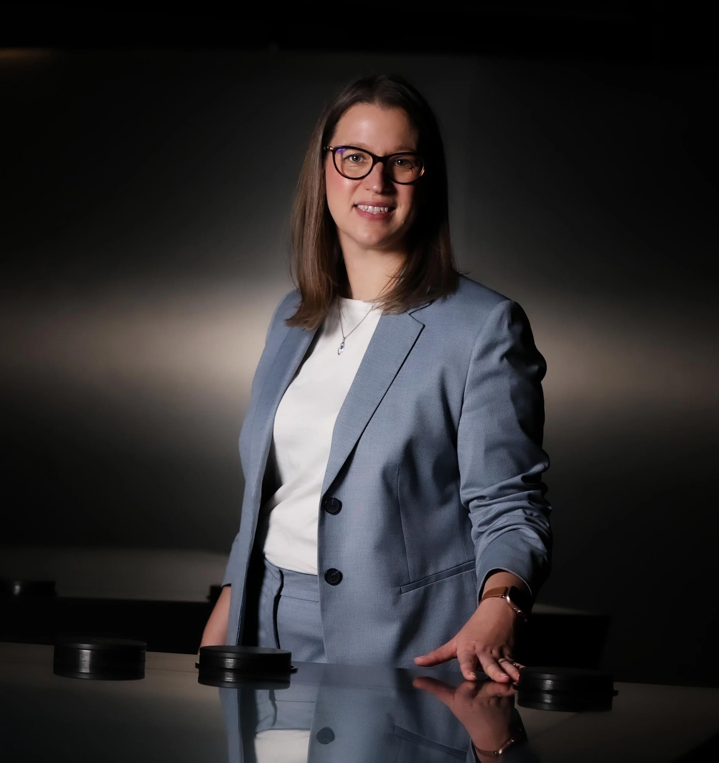 Portrait of professional woman in suit