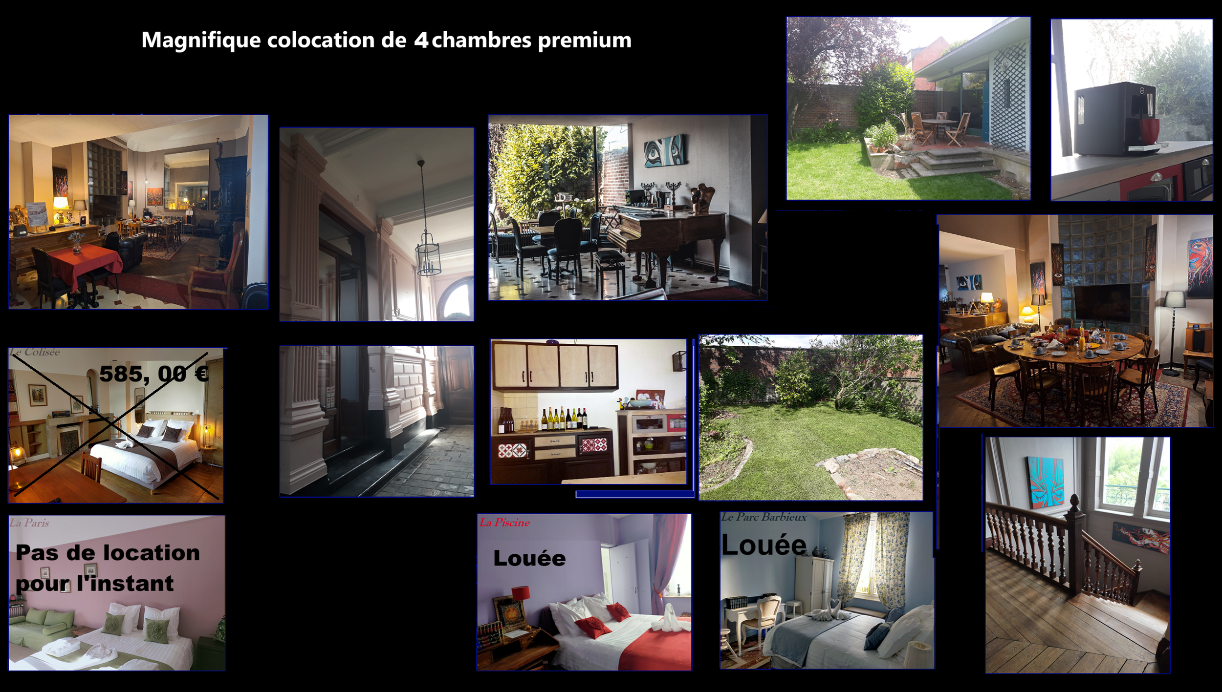 Cherche 4eme pour une magnifique colocation en plein centre de Roubaix au Calme avec du Cachet et proche de toutes les commodités