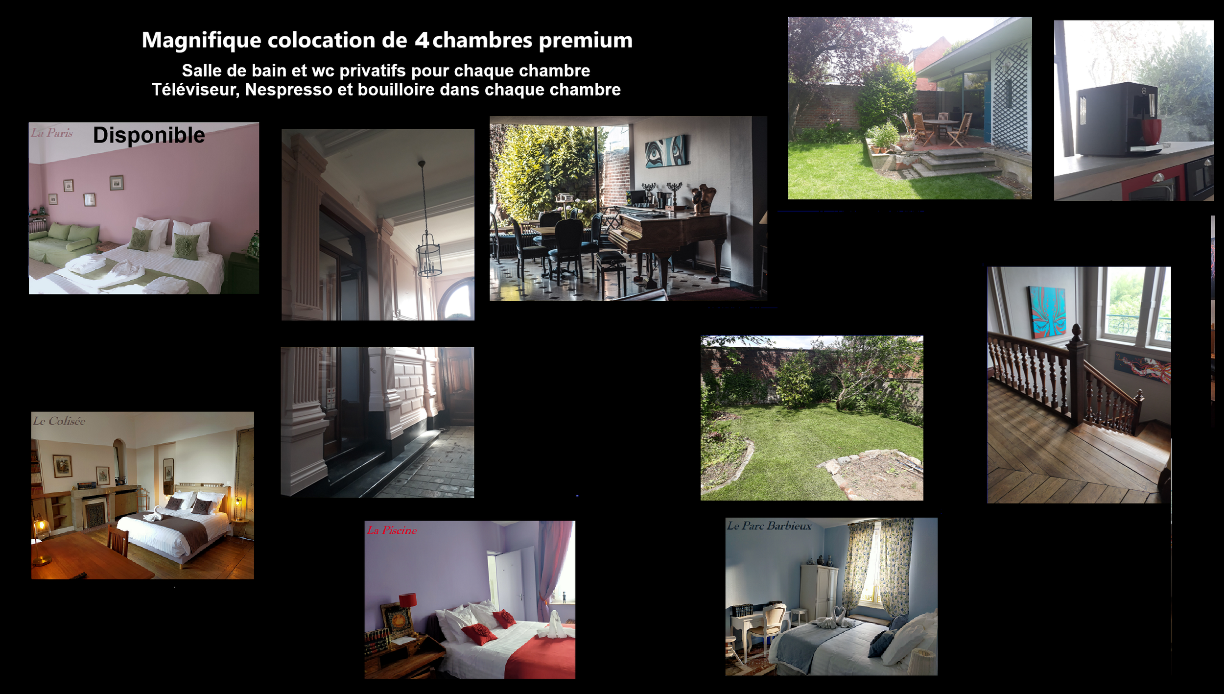Cherche 4eme pour une magnifique colocation en plein centre de Roubaix au Calme avec du Cachet et proche de toutes les commodités