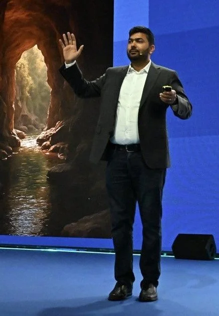 Peru Dharani, speaking at ICCA Congress at Porto in 2025
