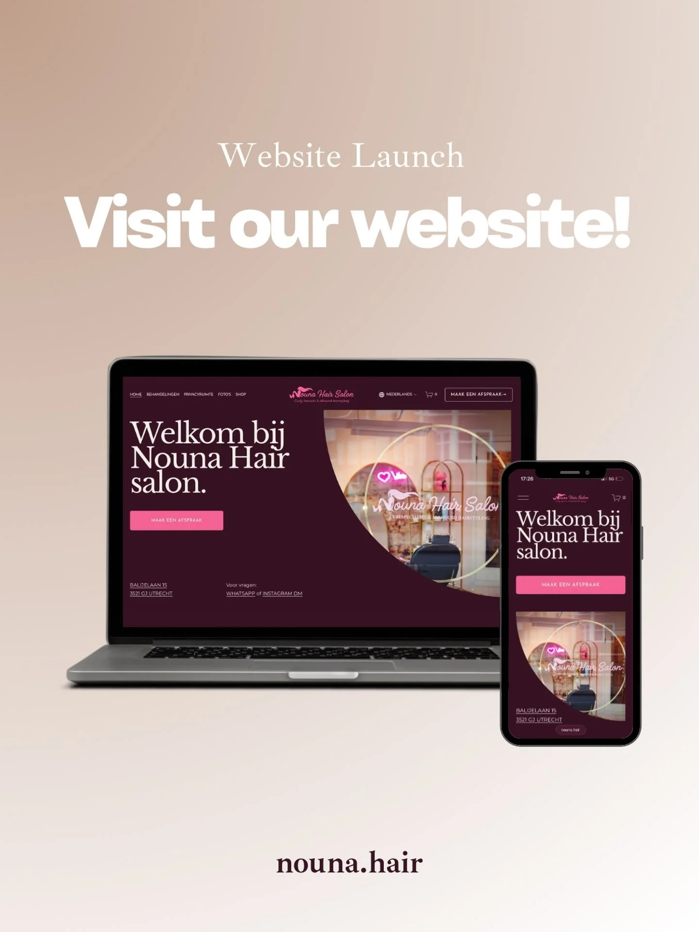 We are officially LIVE!

The new website is officially up and running! NOUNA.HAIR💕

A huge, heartfelt thank you to the absolute legend who built this for me❤️. Thank you for being so incredibly skilled, patient, and supportive from start to finish. 