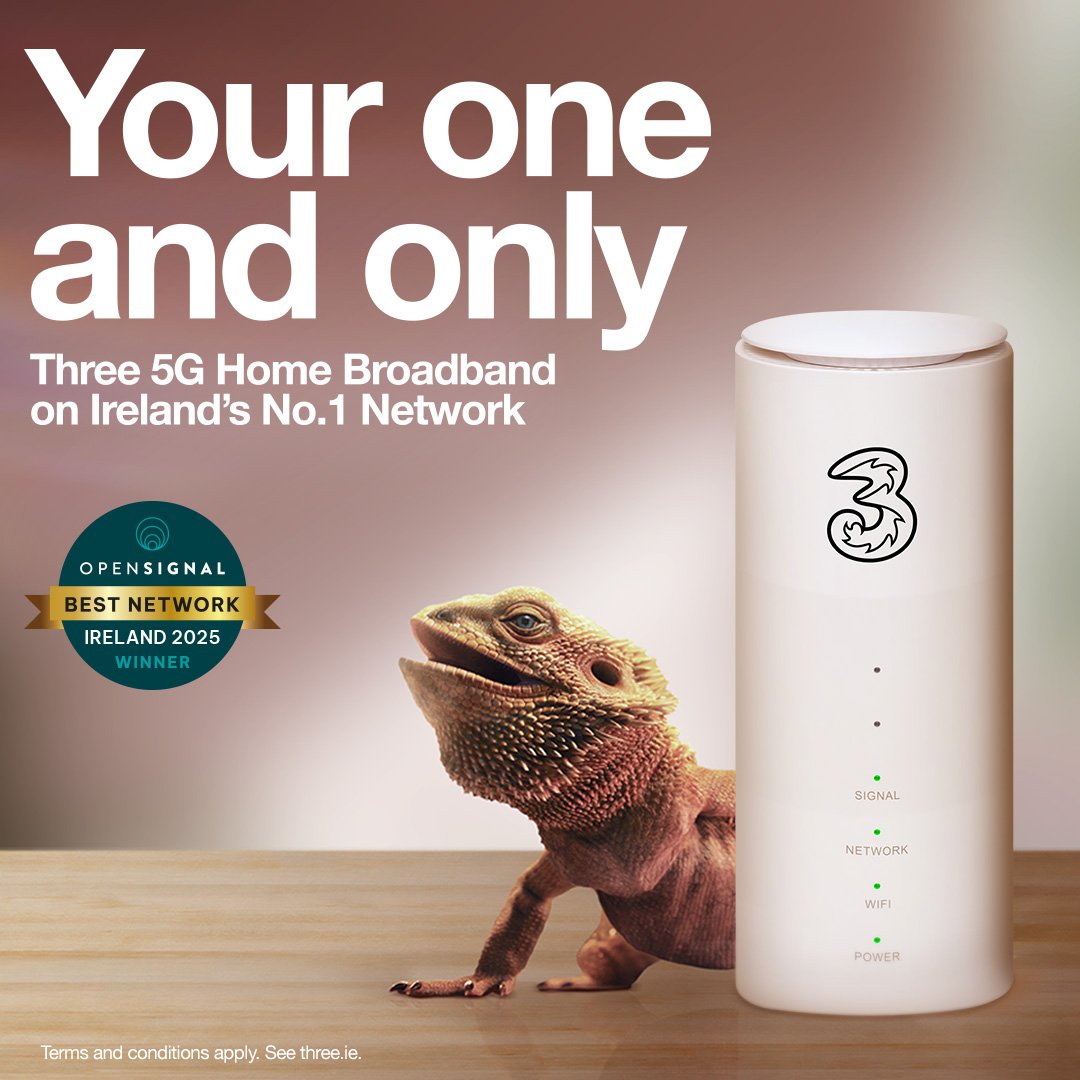 Three - A broadband campaign that ran across over 100+ media bookings