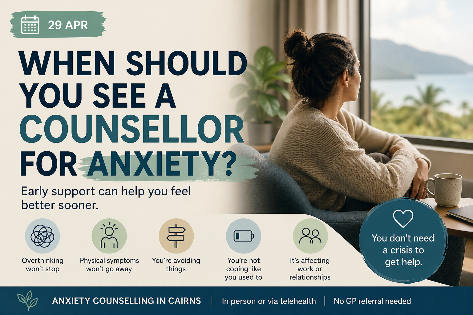 When Should You See a Counsellor for Anxiety?