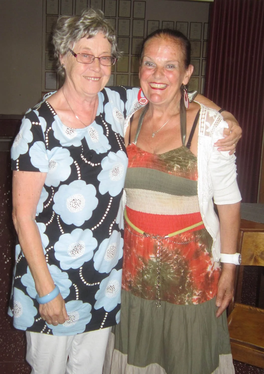 Marita Brandt och Gunilla Luther-Lindqvist år 2013