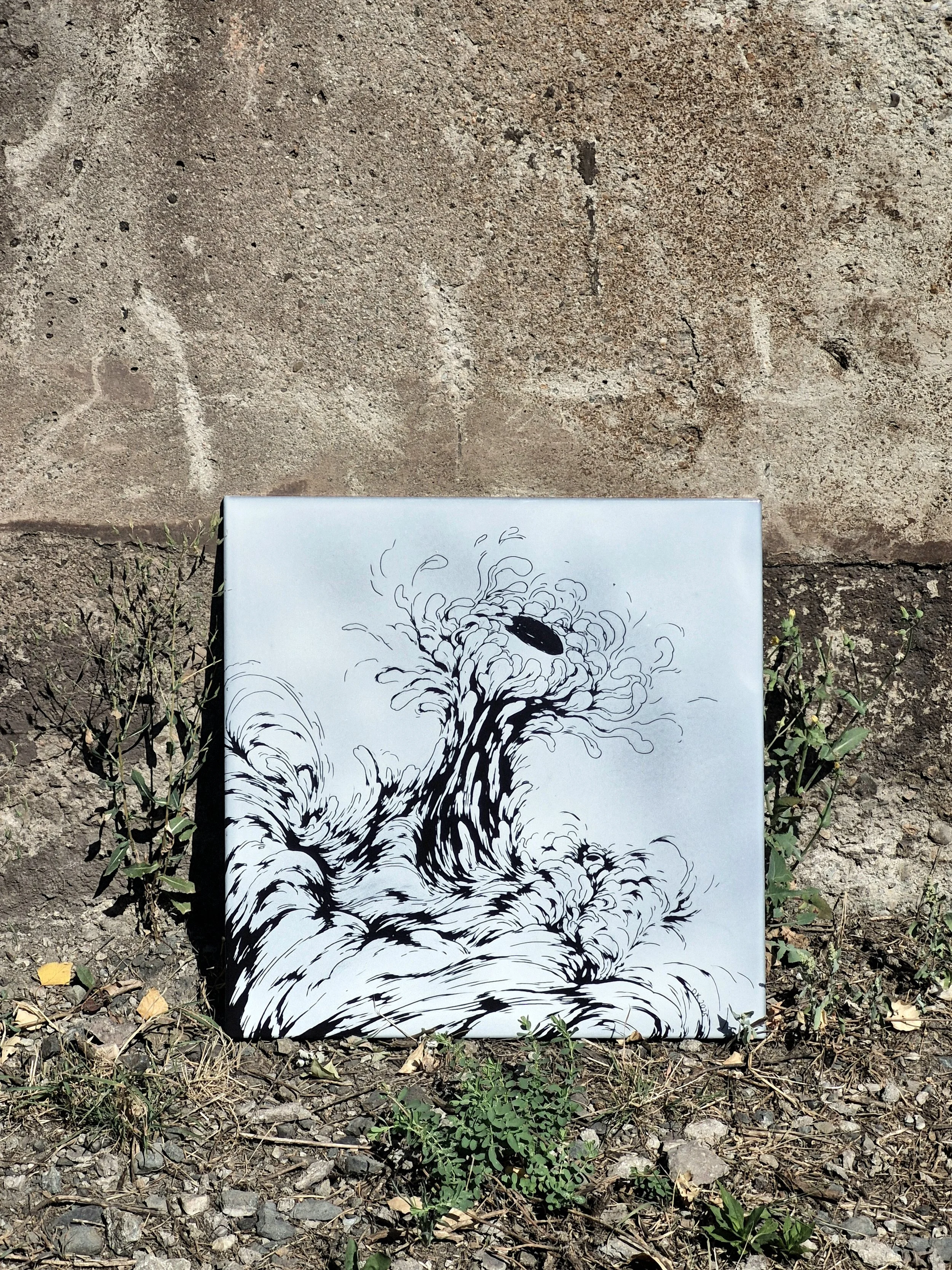 ERUPTING OUT, 2025, Enamel fine art, Dorota Kaustová