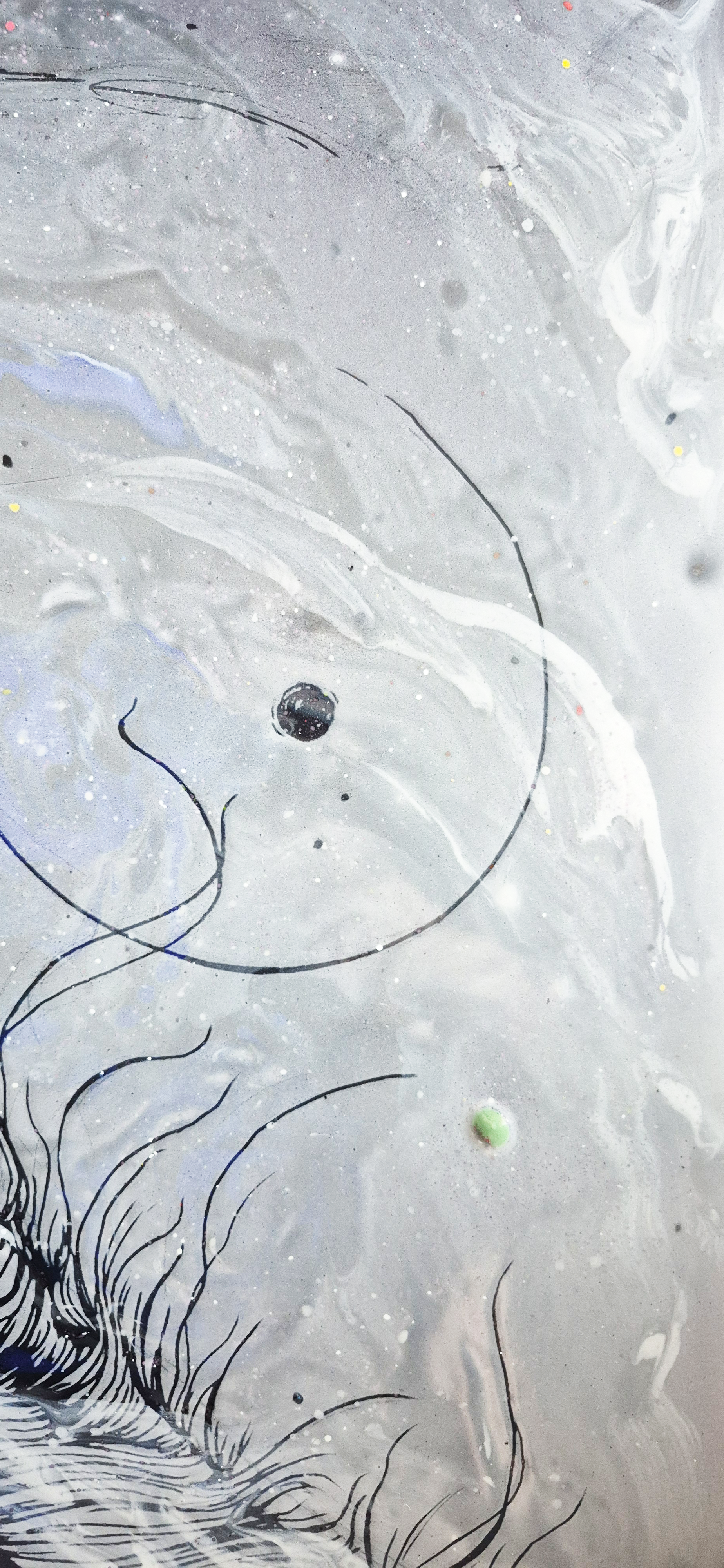 REVERIE I , 2025, Enamel Fine Art, Close up 2, Dorota Kaustová