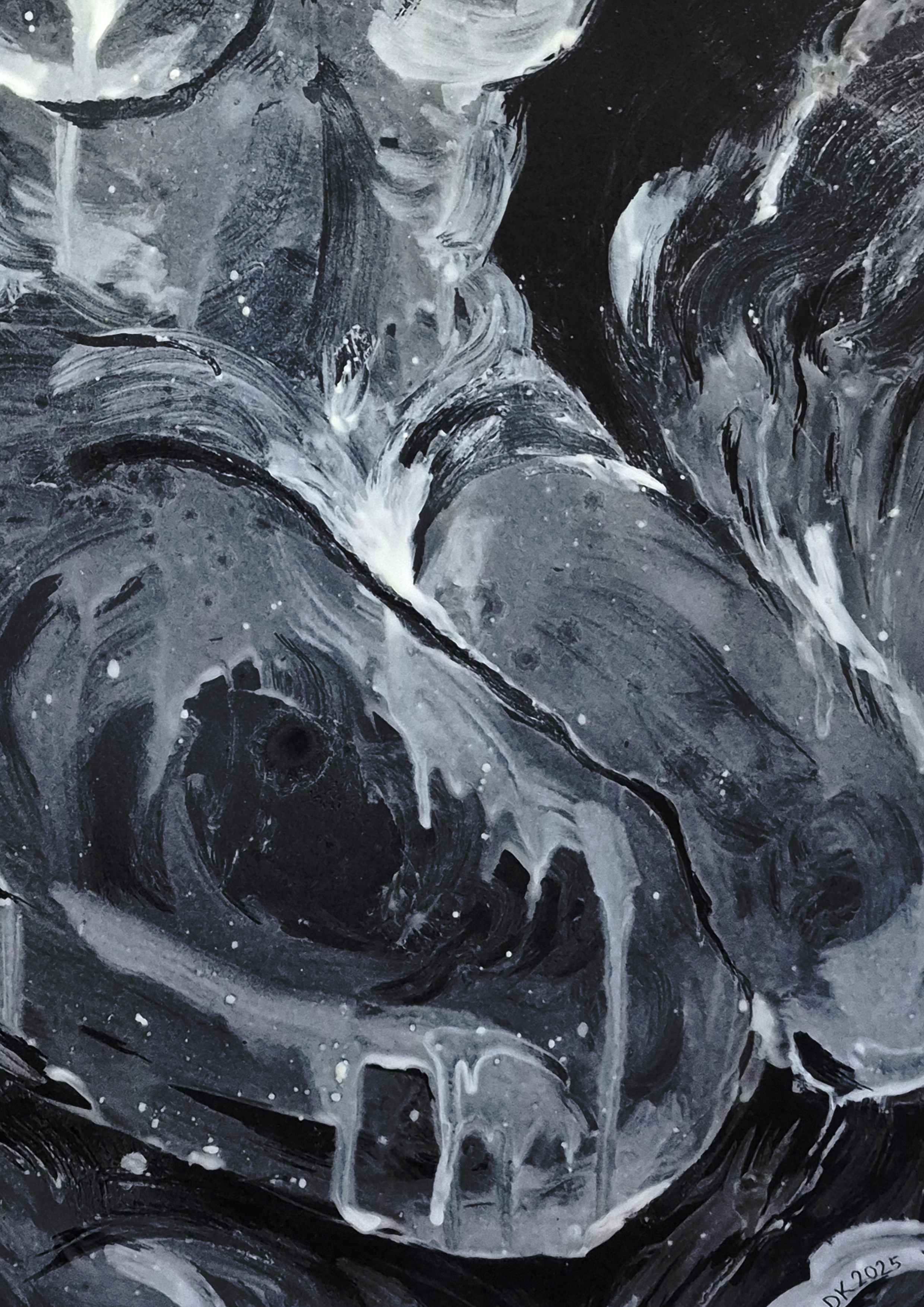 REGROW, 2025, Enamel Fine Art, Close up 2, Dorota Kaustová