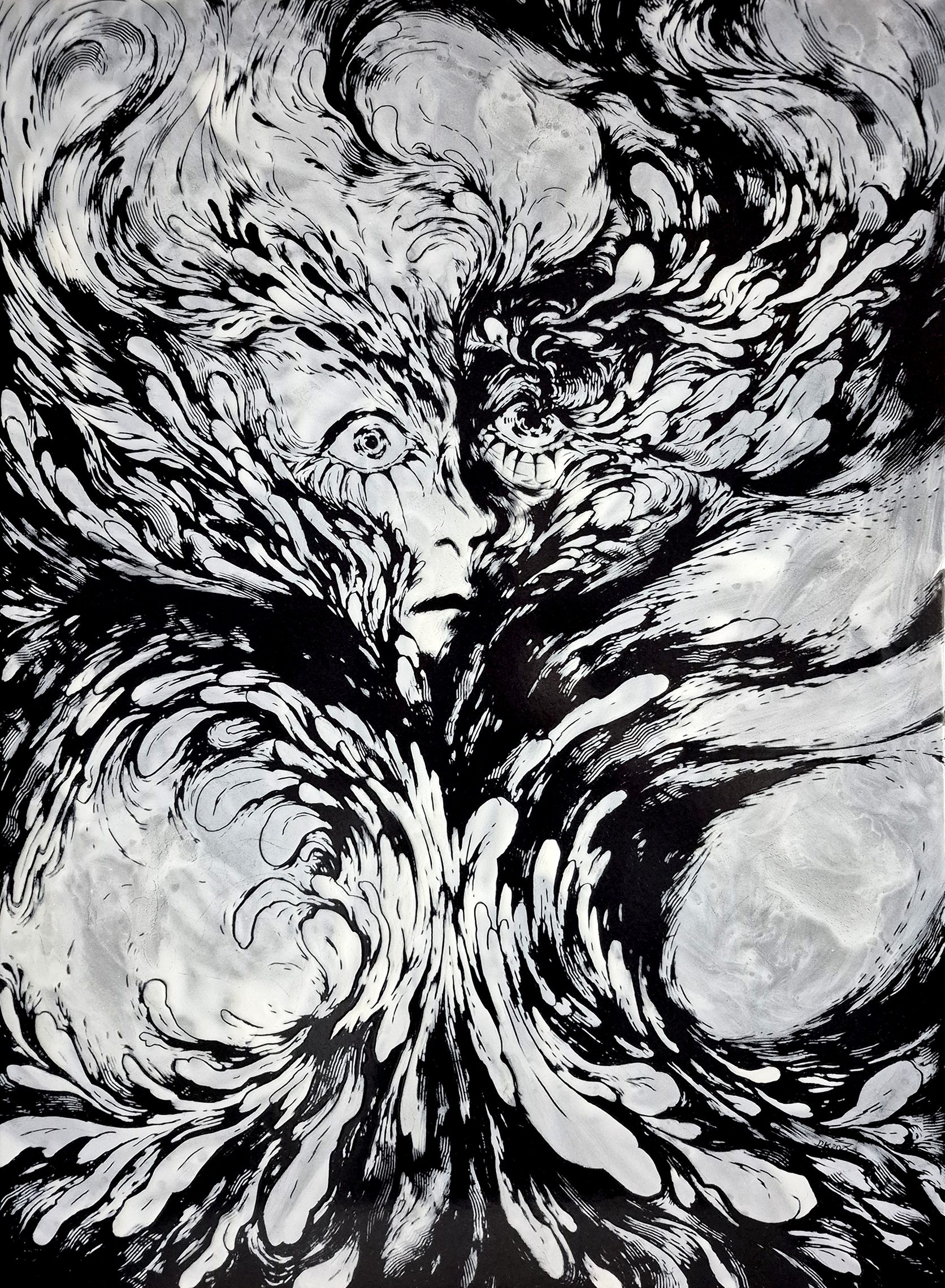 IMMOLATE, 2025, Enamel fine art, Dorota Kaustová, available
