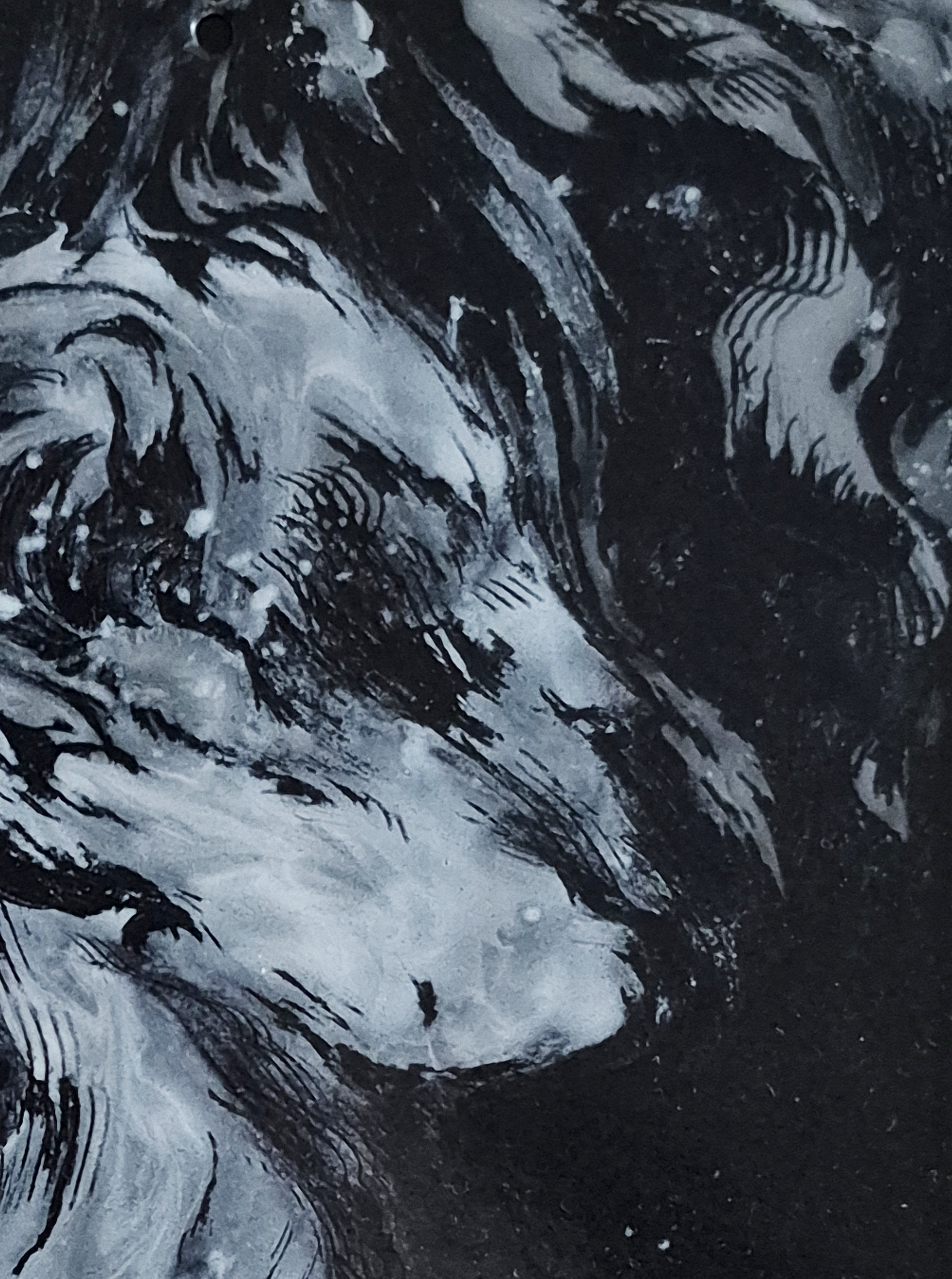 RESHAPING, 2025, Enamel Fine Art, Close Up 3, Dorota Kaustová