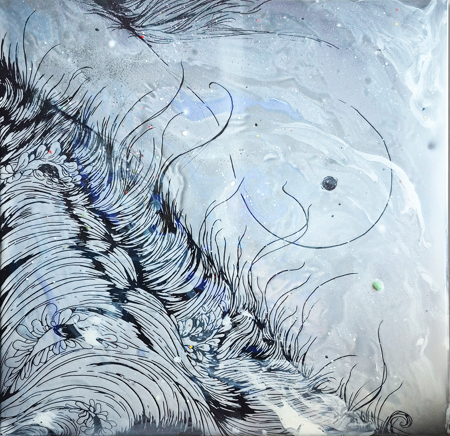 REVERIE I, 2025, Enamel fine art, Dorota Kaustová, available
