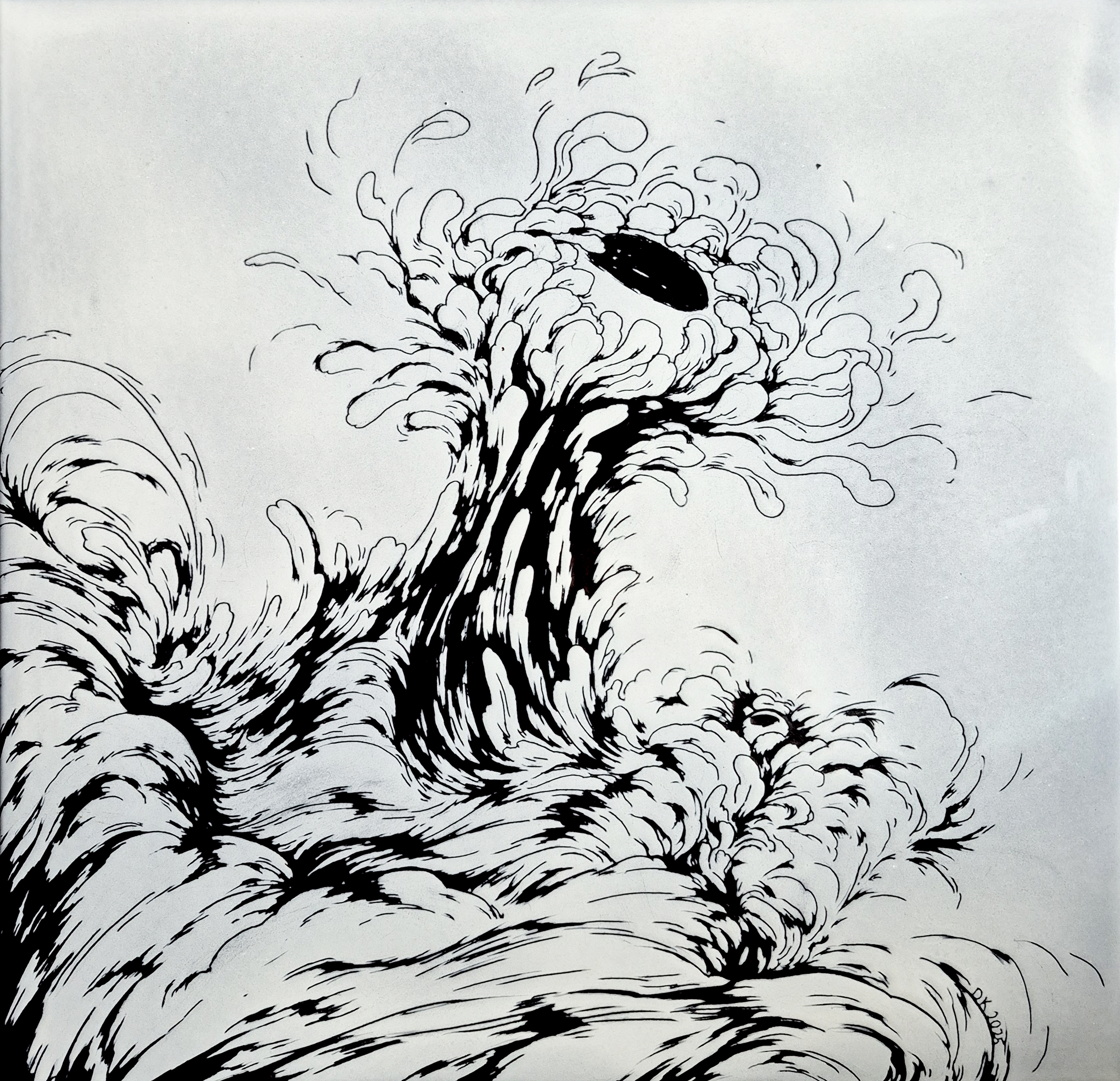 ERUPTING OUT, 2025, Enamel Fine Art, Dorota Kaustová