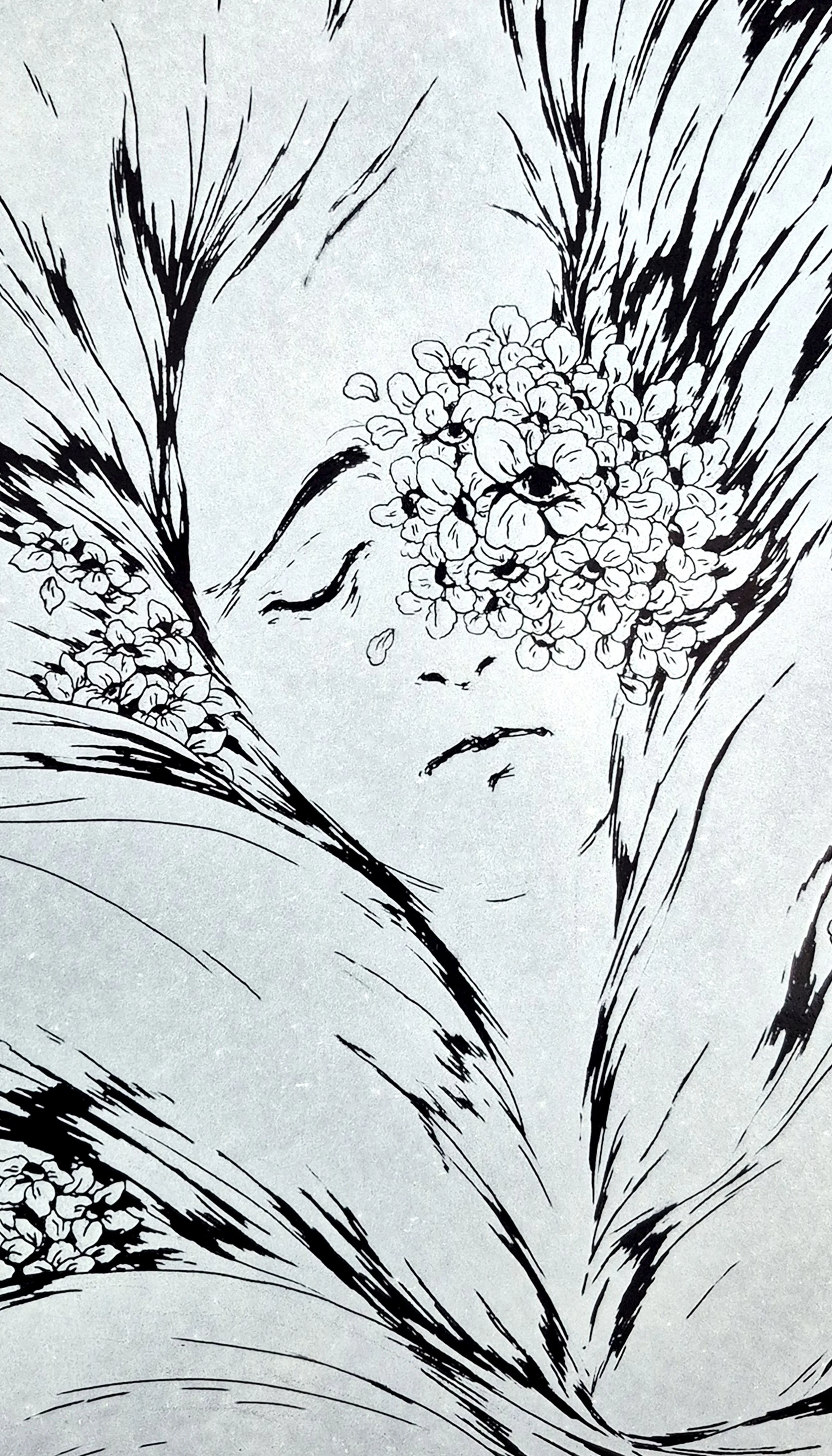 DESCENDING INTO ENDLESS SLEEP I, 2025, Enamel Fine Art, Close up 1, Dorota Kaustová