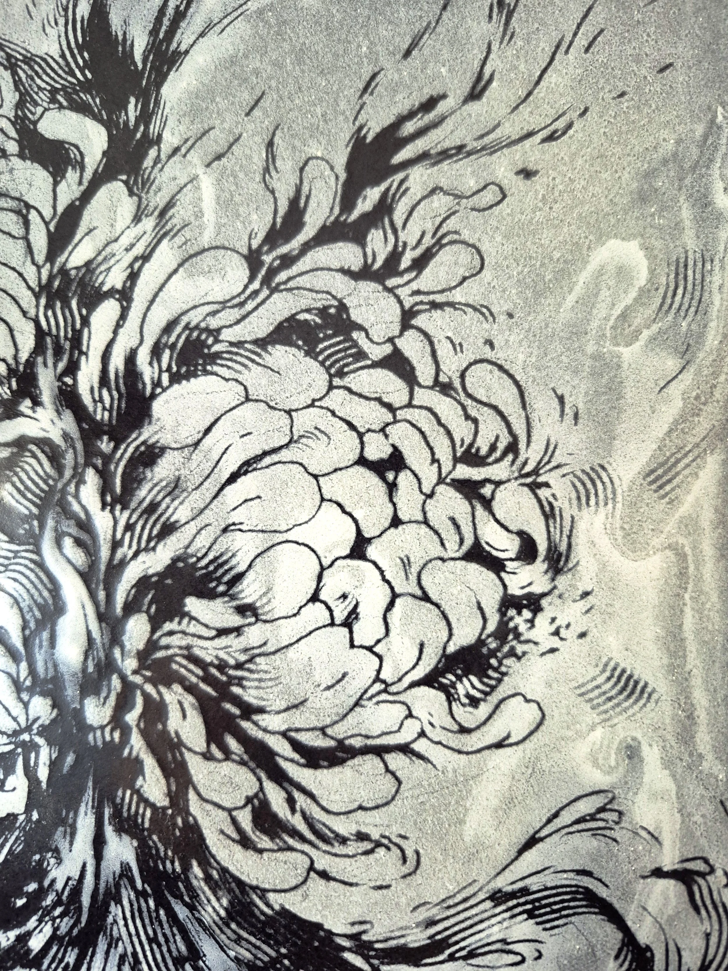 BOUQUET, 2025, Enamel Fine Art, Close up 1,  Dorota Kaustová