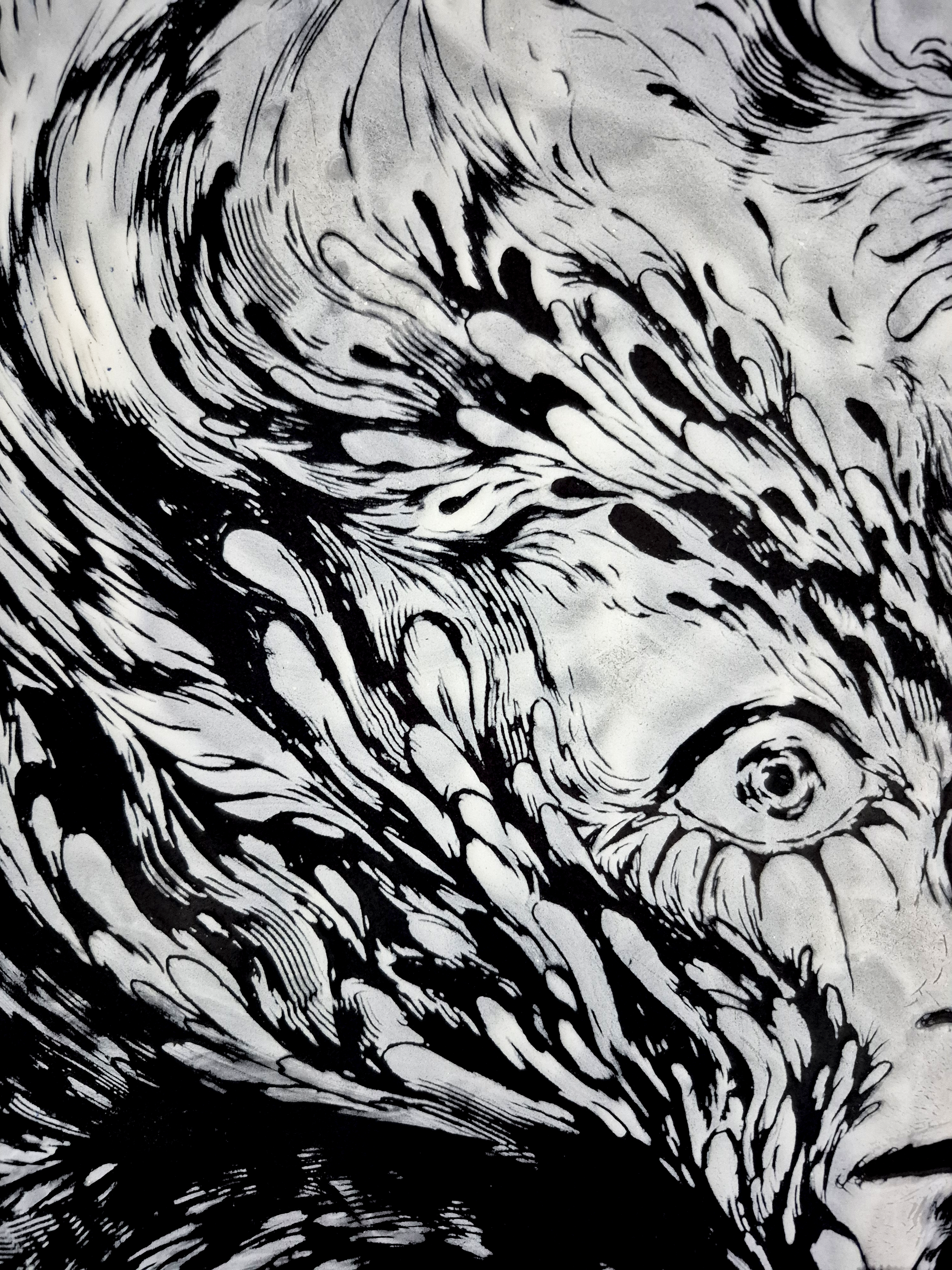 IMMOLATE,2026, FINE ART ENAMEL, CLOSE UP 3, DOROTA KAUSTOVÁ