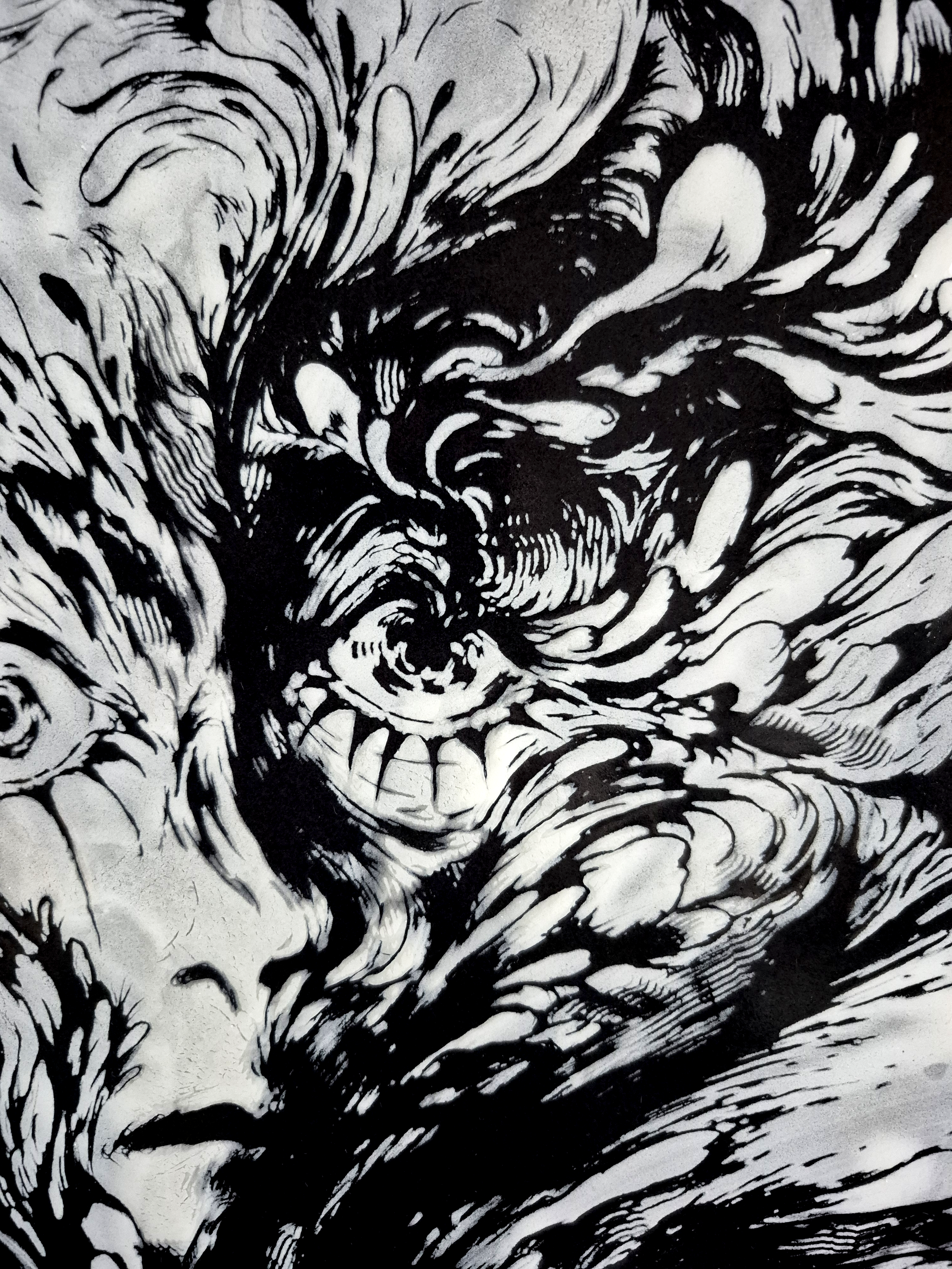 IMMOLATE,2026, FINE ART ENAMEL, CLOSE UP 12, DOROTA KAUSTOVÁ