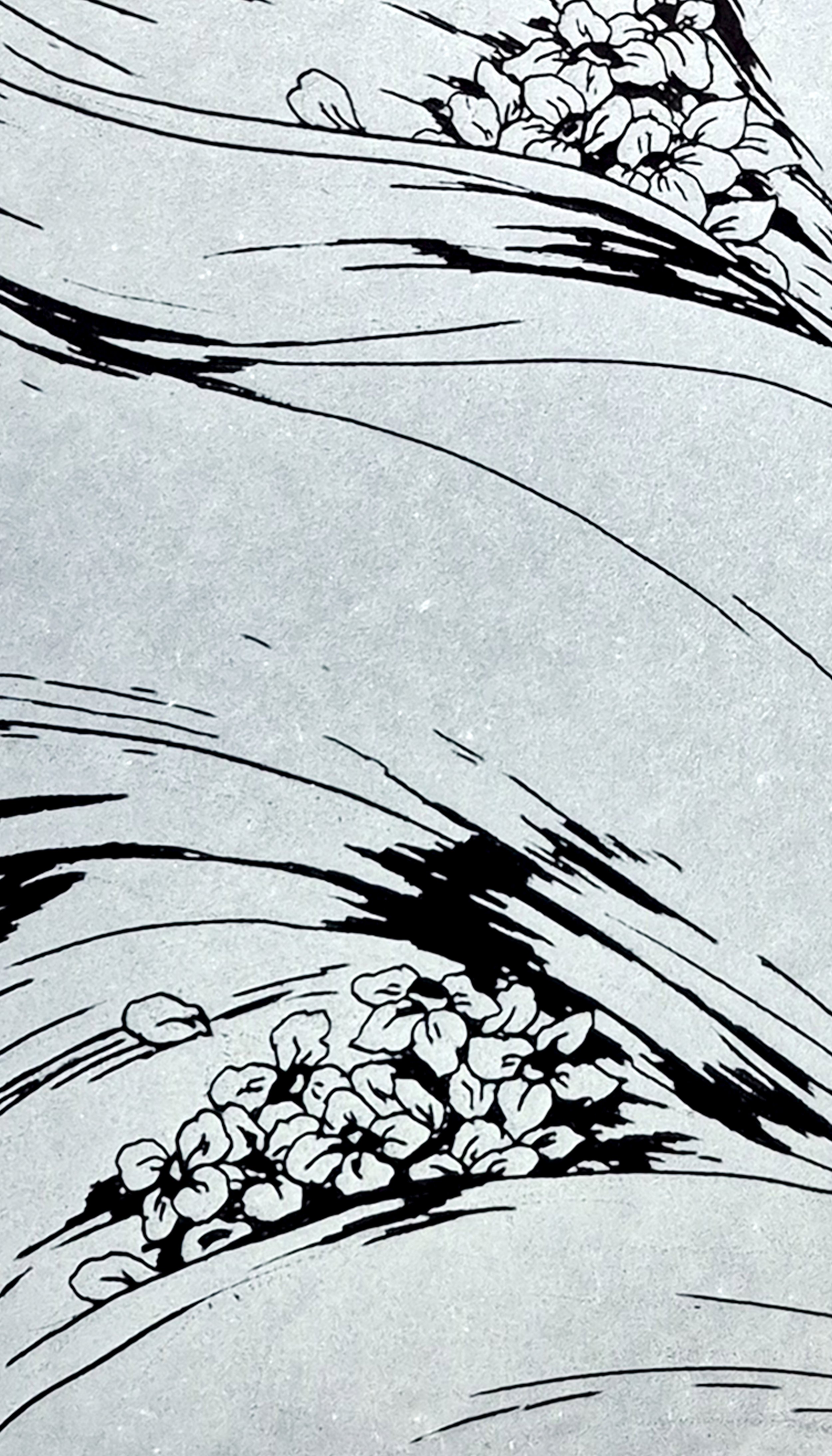 DESCENDING INTO ENDLESS SLEEP I, 2025, Enamel Fine Art, Close up 3, Dorota Kaustová
