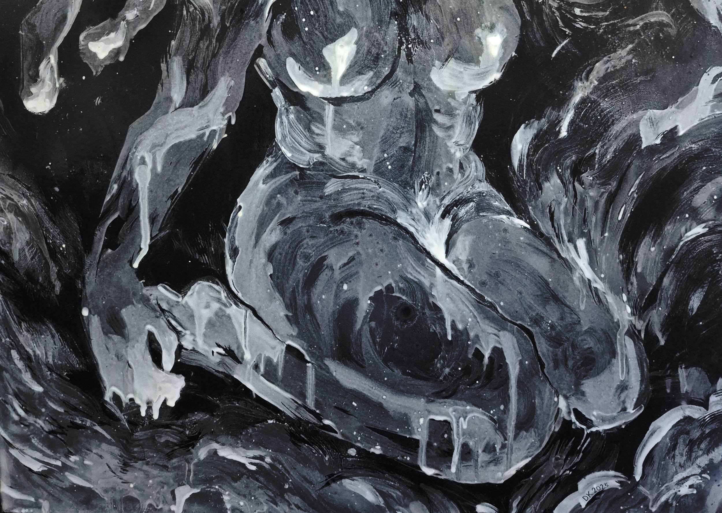REGROW, Detail, Enamek Fine Art, Dorota Kaustová