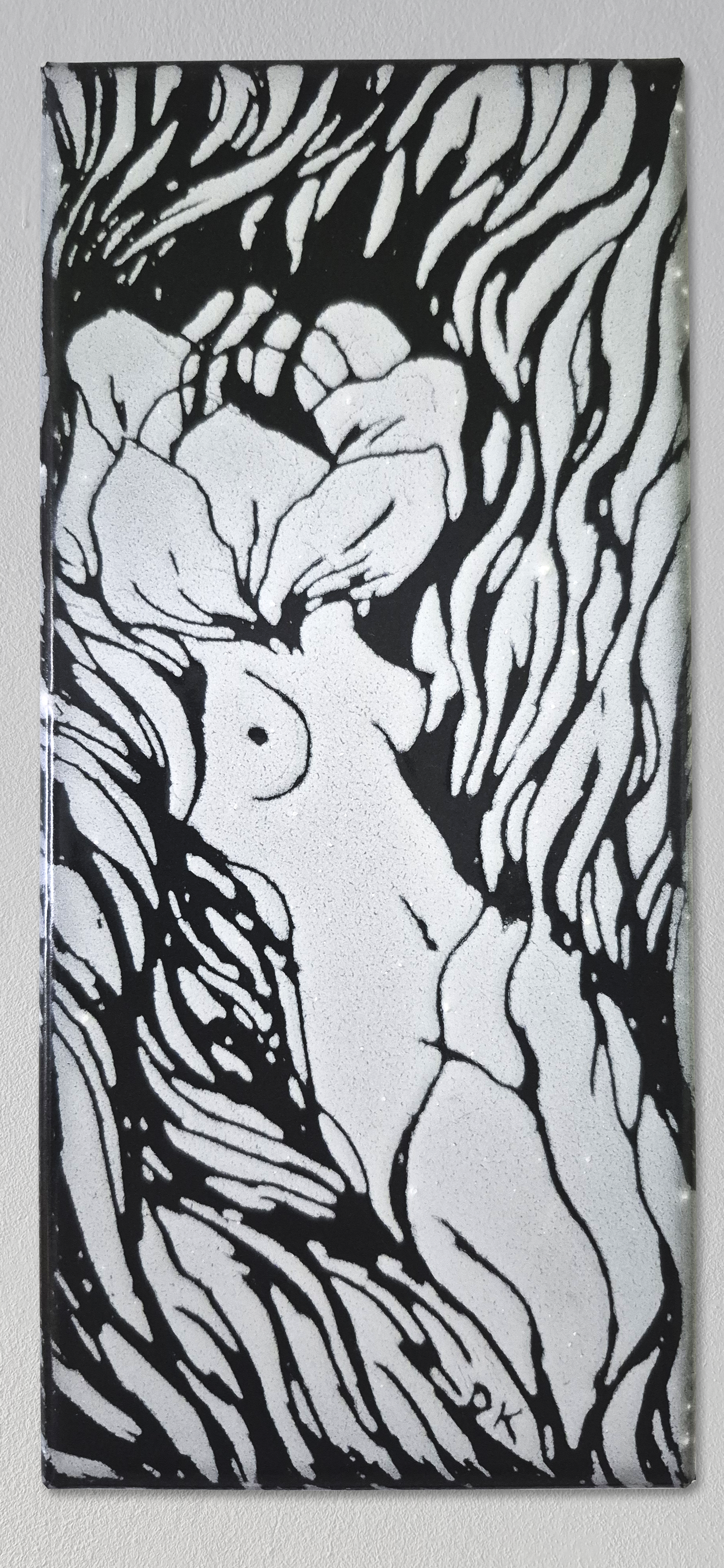 REBORN MINI SERIES,2025, 6 pieces, Enamel Fine Art, On Wall,Dorota Kaustová