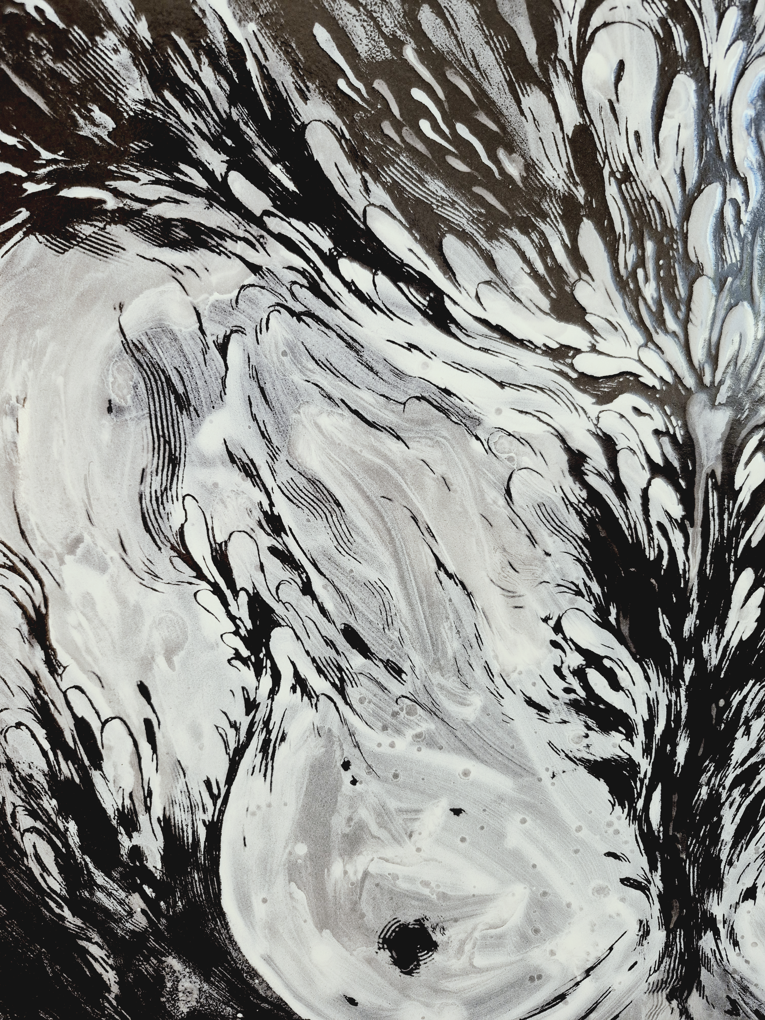 SPROUT,2026, Enamel Fine Art, Close up 1, Dorota Kaustová