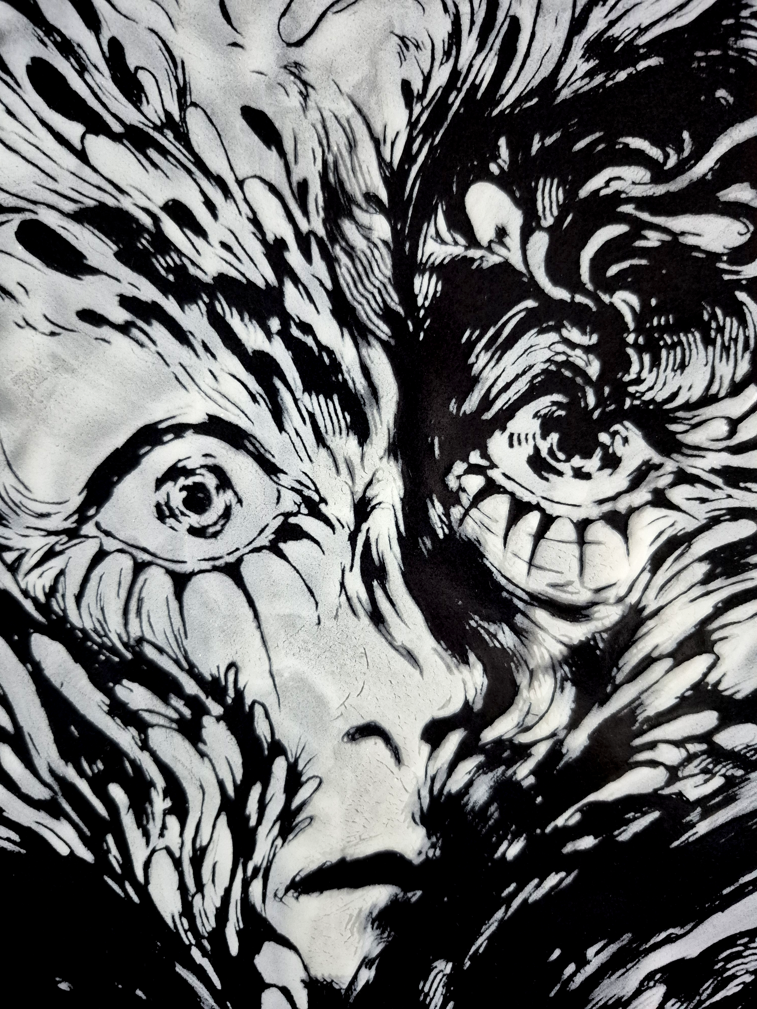 IMMOLATE,2026, FINE ART ENAMEL, CLOSE UP 1, DOROTA KAUSTOVÁ