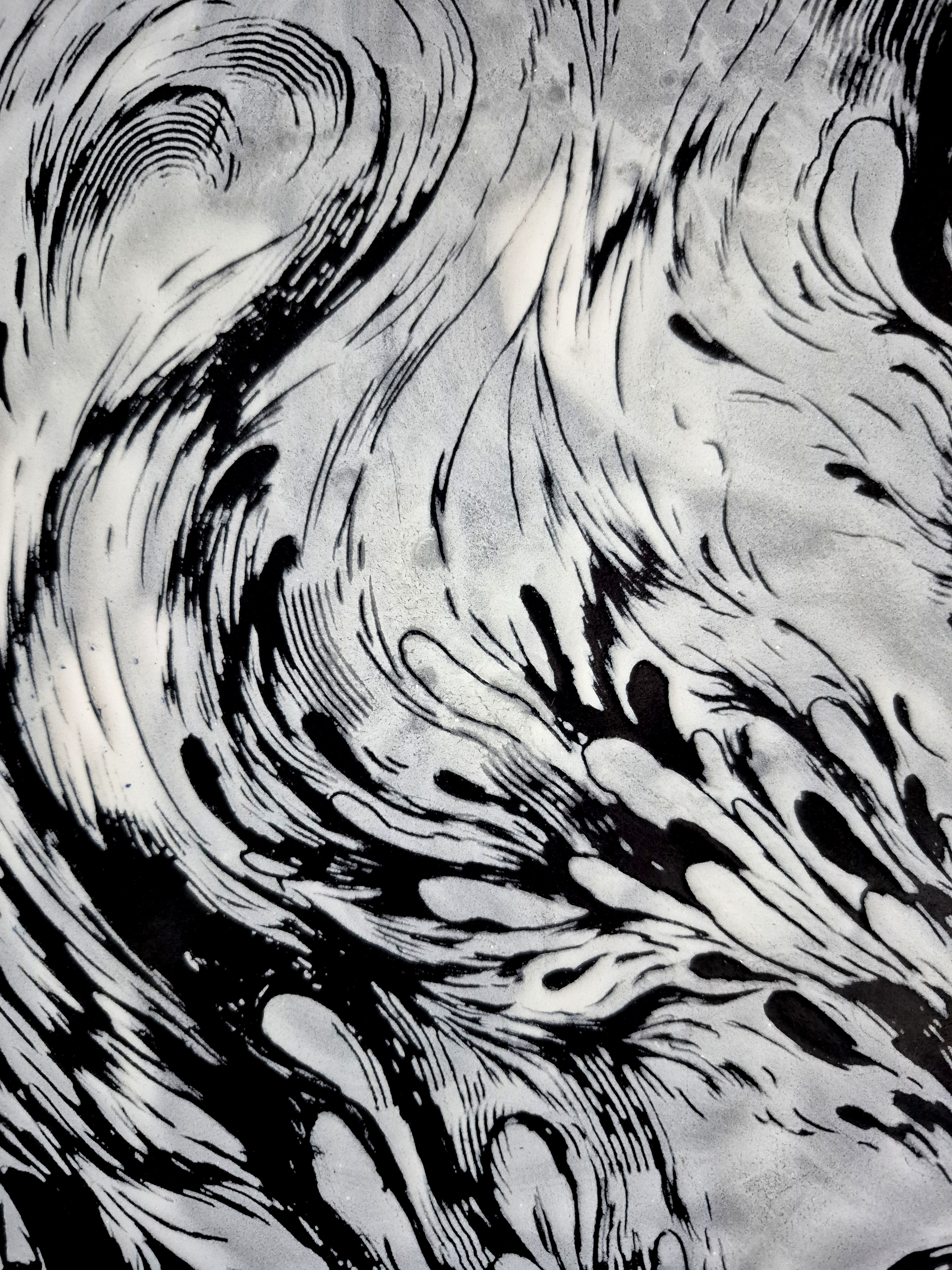 IMMOLATE,2026, FINE ART ENAMEL, CLOSE UP 4, DOROTA KAUSTOVÁ
