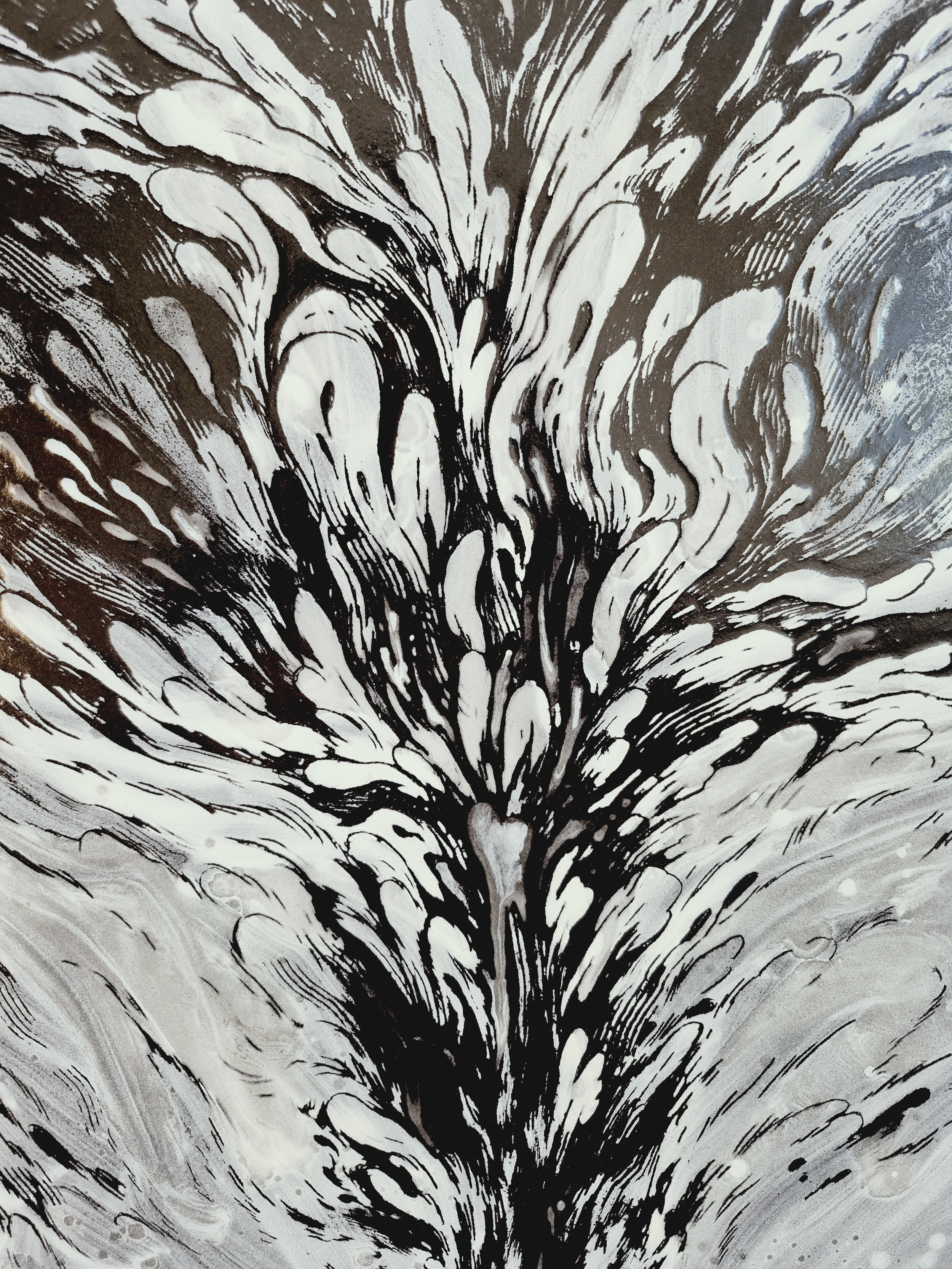 SPROUT,2026, Enamel Fine Art, Close up 2, Dorota Kaustová