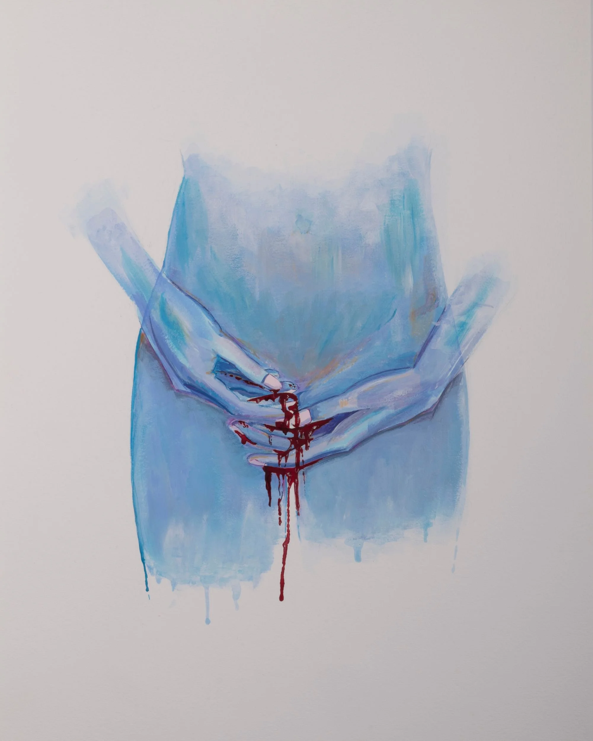 Forgotten, Acryl auf Papier