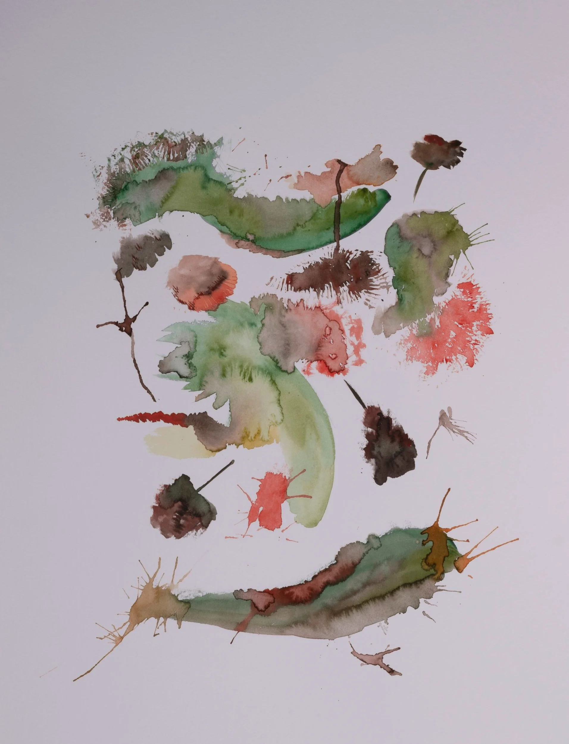 Kosmos - Aquarell auf Papier