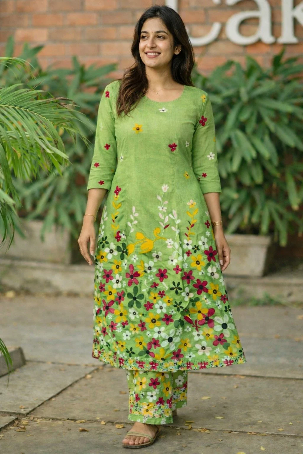 Vibrant Floral Kurta Set