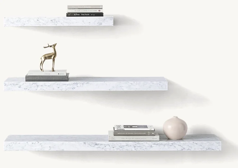 Floating Marble Shelf - Vaulted