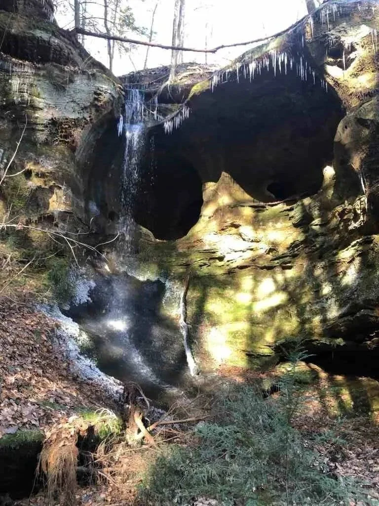 iPhone shot of Pinnix Pocket Falls, Mammoth Cave National Park, Kentucky.