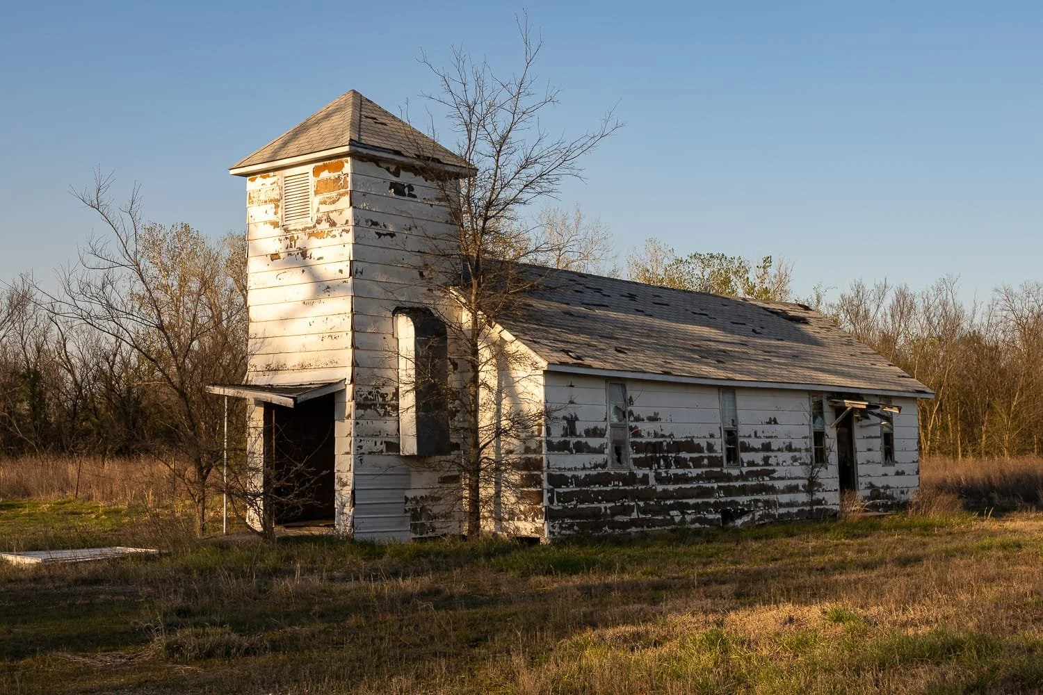 An abandoned church in Picher, Oklahoma.