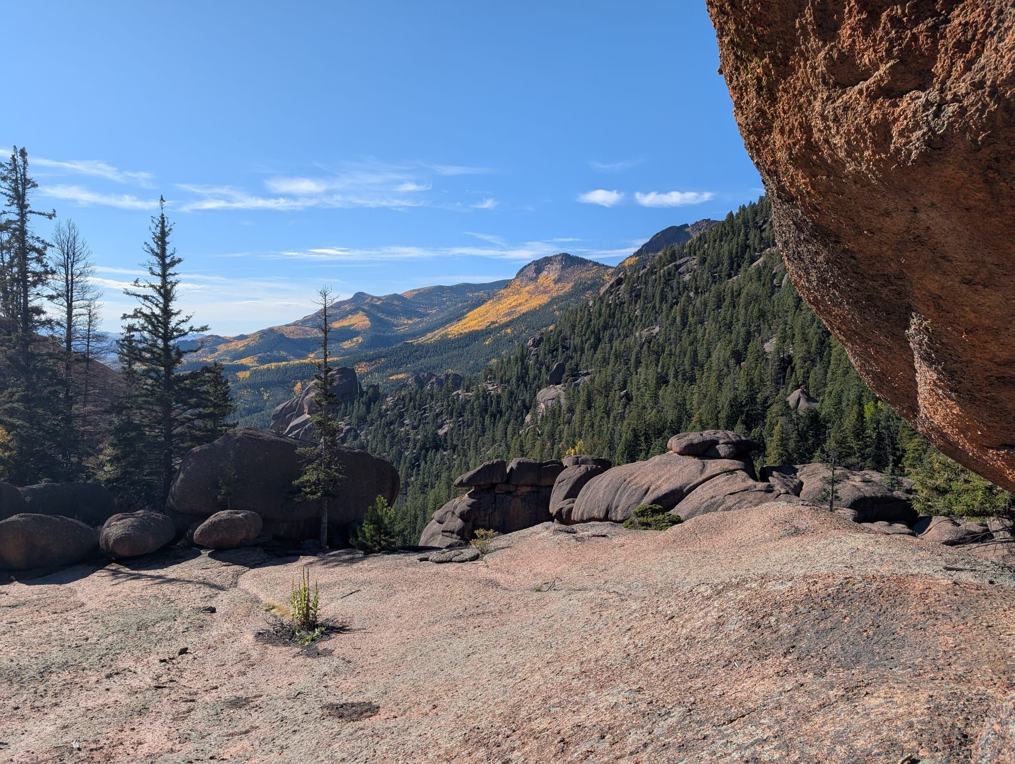 Some of the views on the way up to Harmonica Arch in the Lost Creek Wilderness, Colorado.