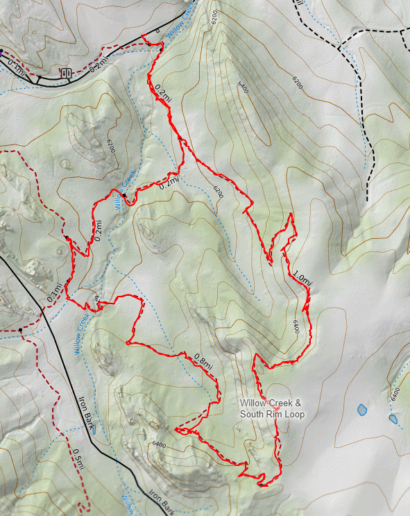 An overview of my hike in Roxborough State Park, Colorado.