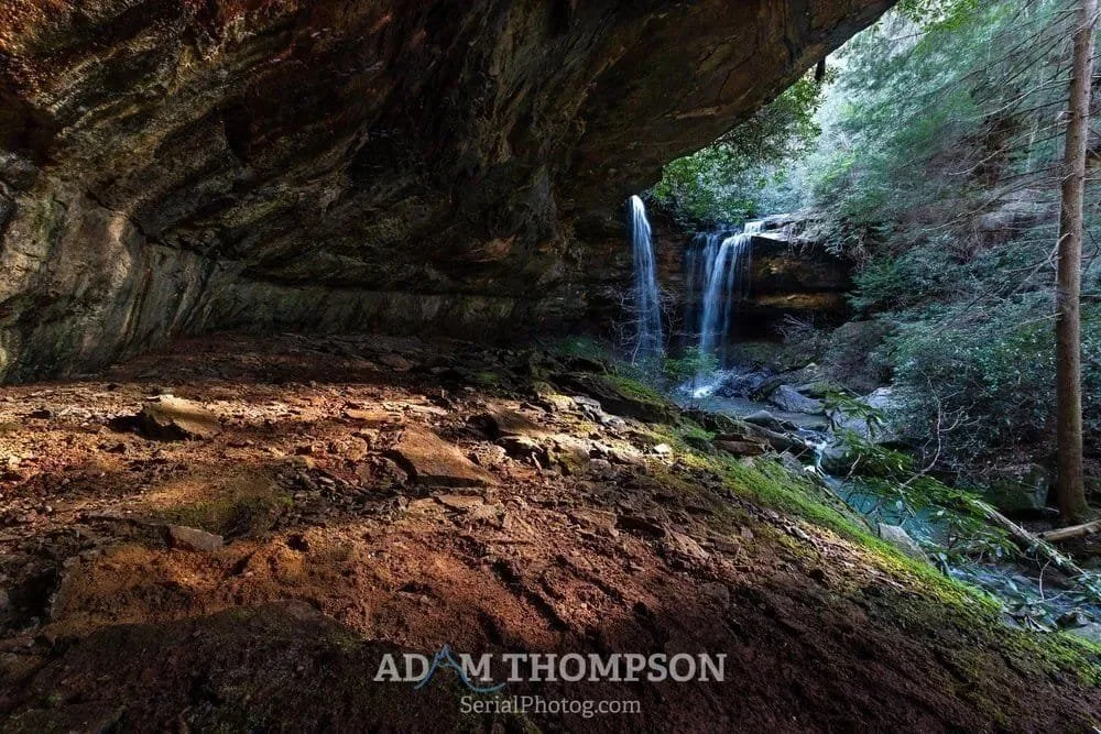 Pine Island Double Falls, Daniel Boone National Forest, Kentucky