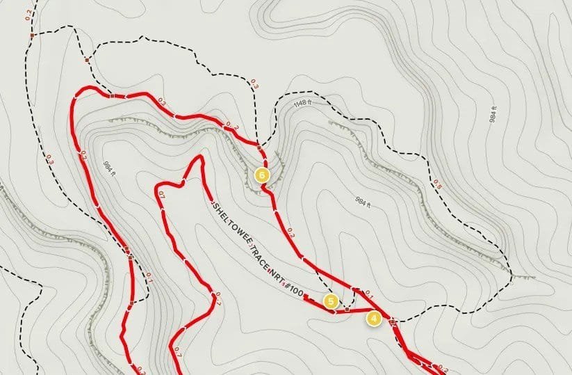 Much of the trail network depicted on this map does not exist in any official capacity.