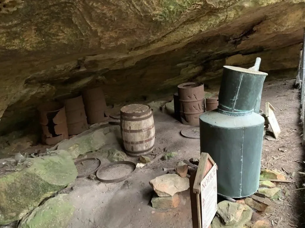 An old moonshine still in the Clifty Wilderness.
