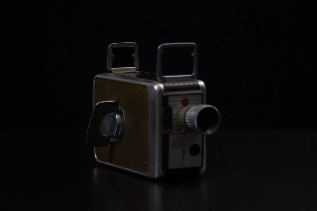 The back viewfinder is tack-sharp, but the rest of the image is soft.