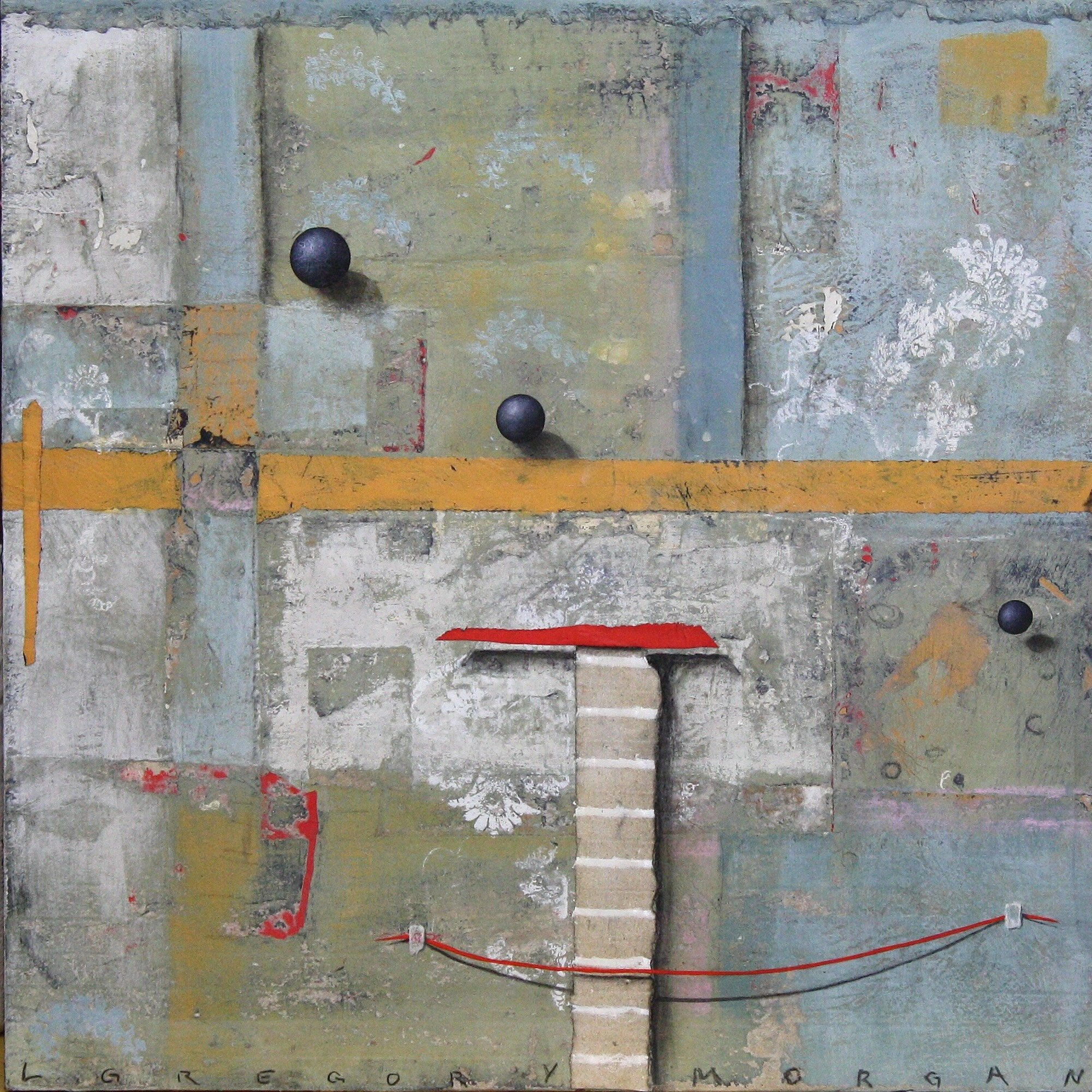 THE RED TABLE, 24x24, (sold)