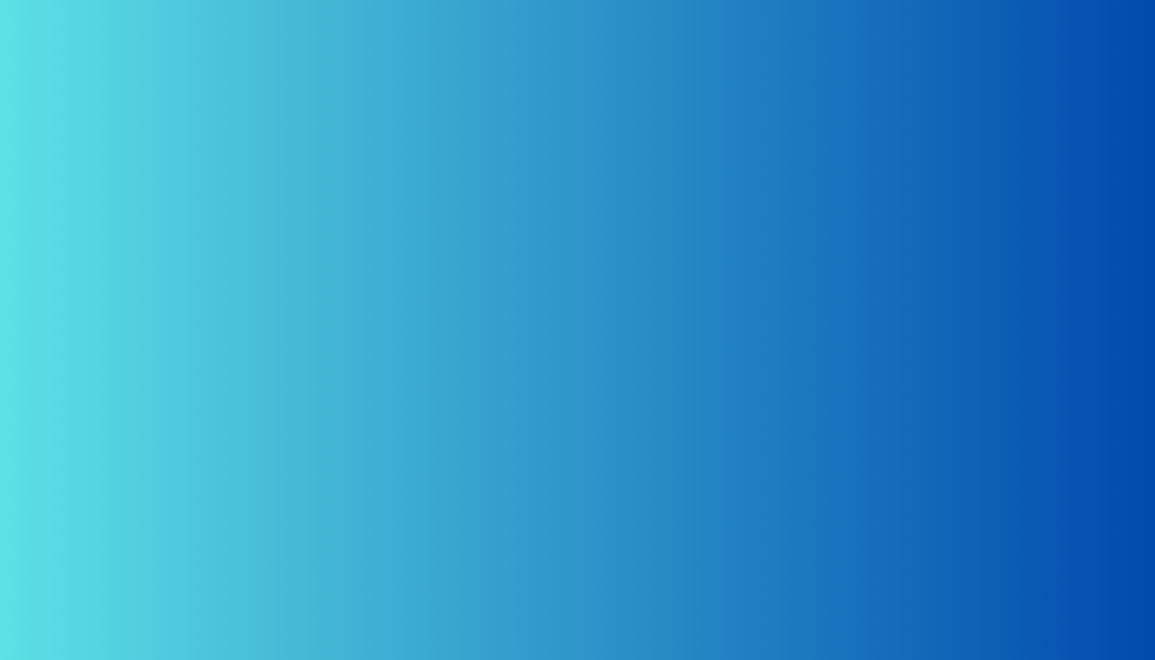 Gradient background med blå og cyan farver.