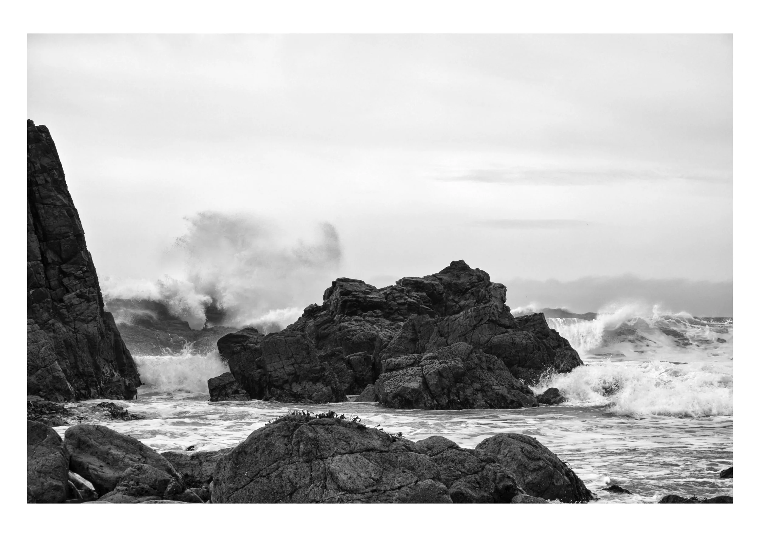Atlantic Power two - Black and White Fine Art Photograph