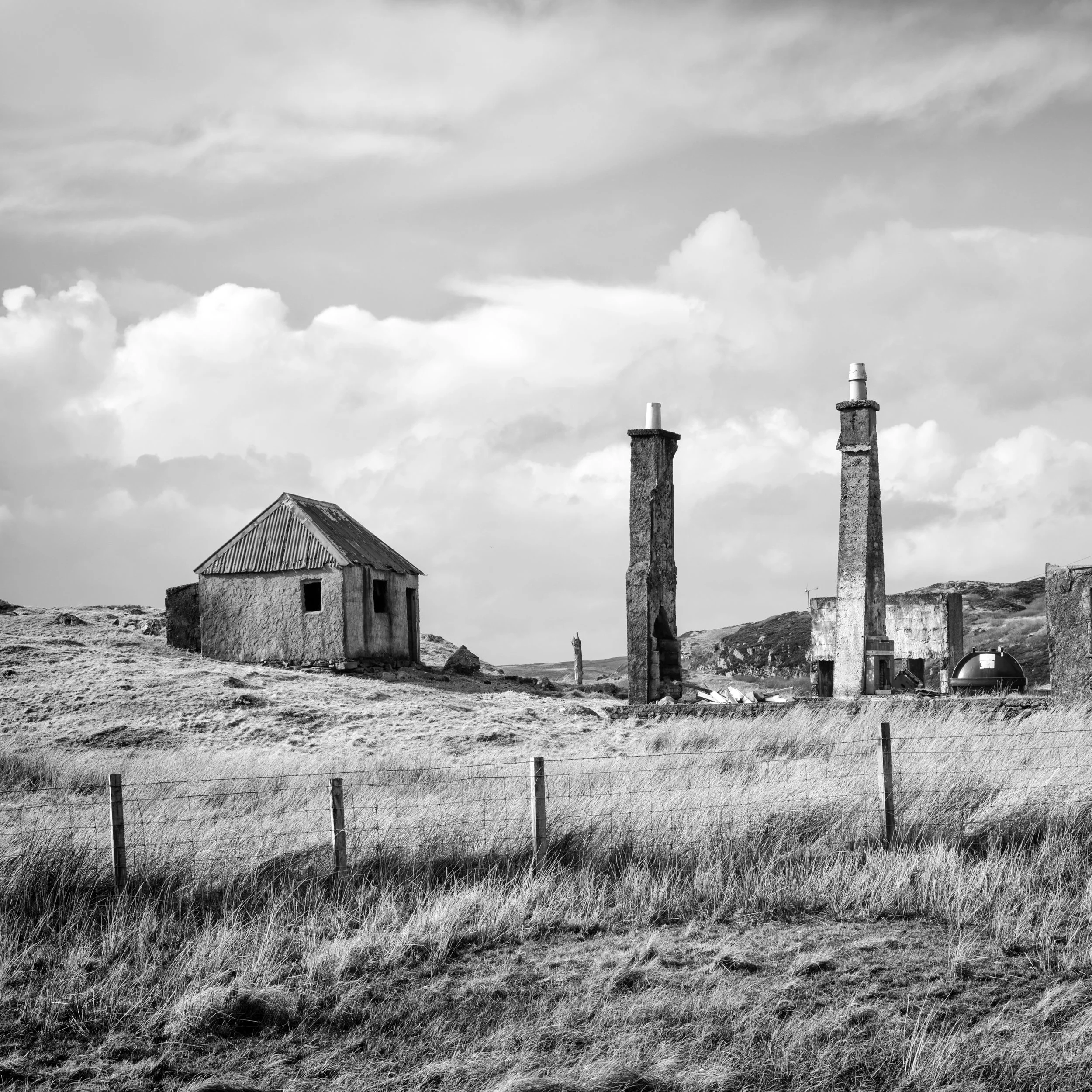 Chimney Stacks & Ruins ~ Cromore ~ South Lochs