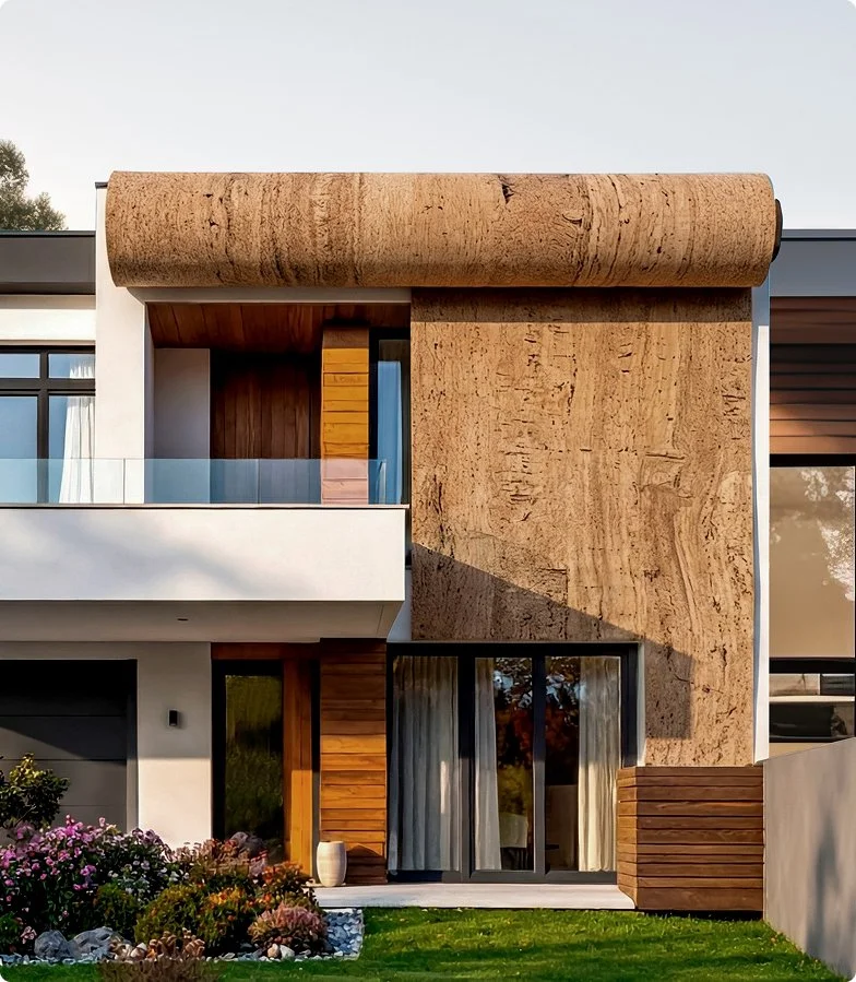 Suberite: Finitura in sughero naturale