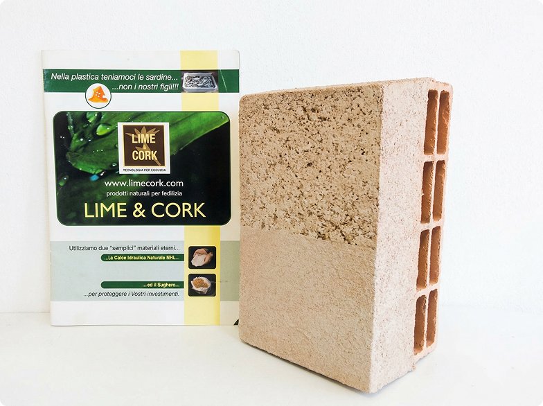 Intonaco in sughero naturale